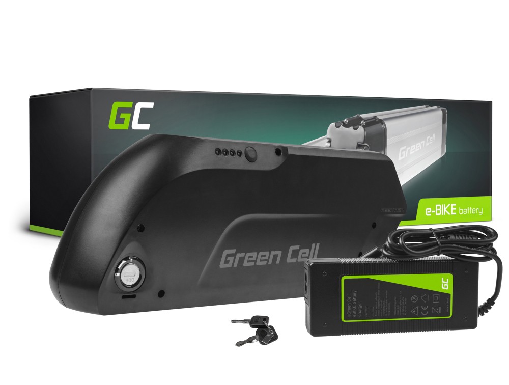 *Green Cell EBIKE24STD Baterie pro Elektrokola Down Tube s Nabíječkou 36V 15,6Ah 562Wh Li-Ion