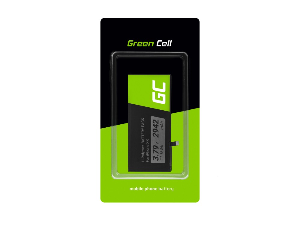 Green Cell BP140 Baterie Apple A2105, Apple iPhone XR + nářadí 2942mAh Li-Pol – neoriginální