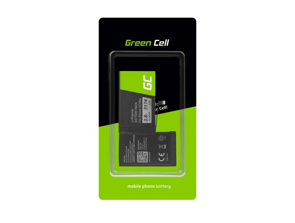 Green Cell BP142 Baterie Apple A2101, Apple iPhone XS Max + nářadí 3174mAh Li-Pol – neoriginální