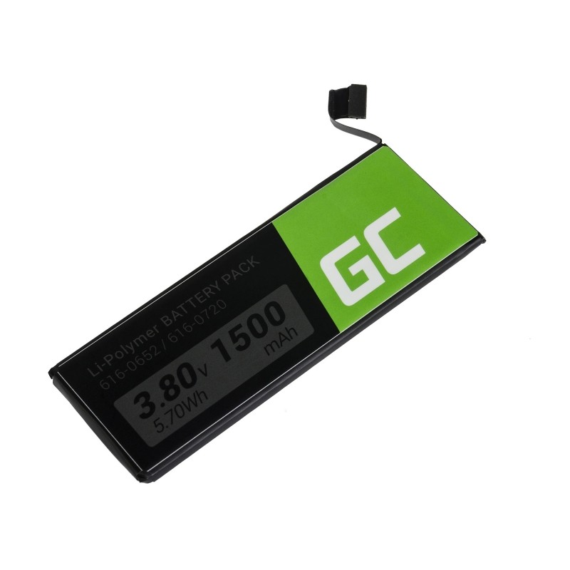 Baterie Green Cell Apple iPhone 5S 1500mAh Li-Pol – neoriginální