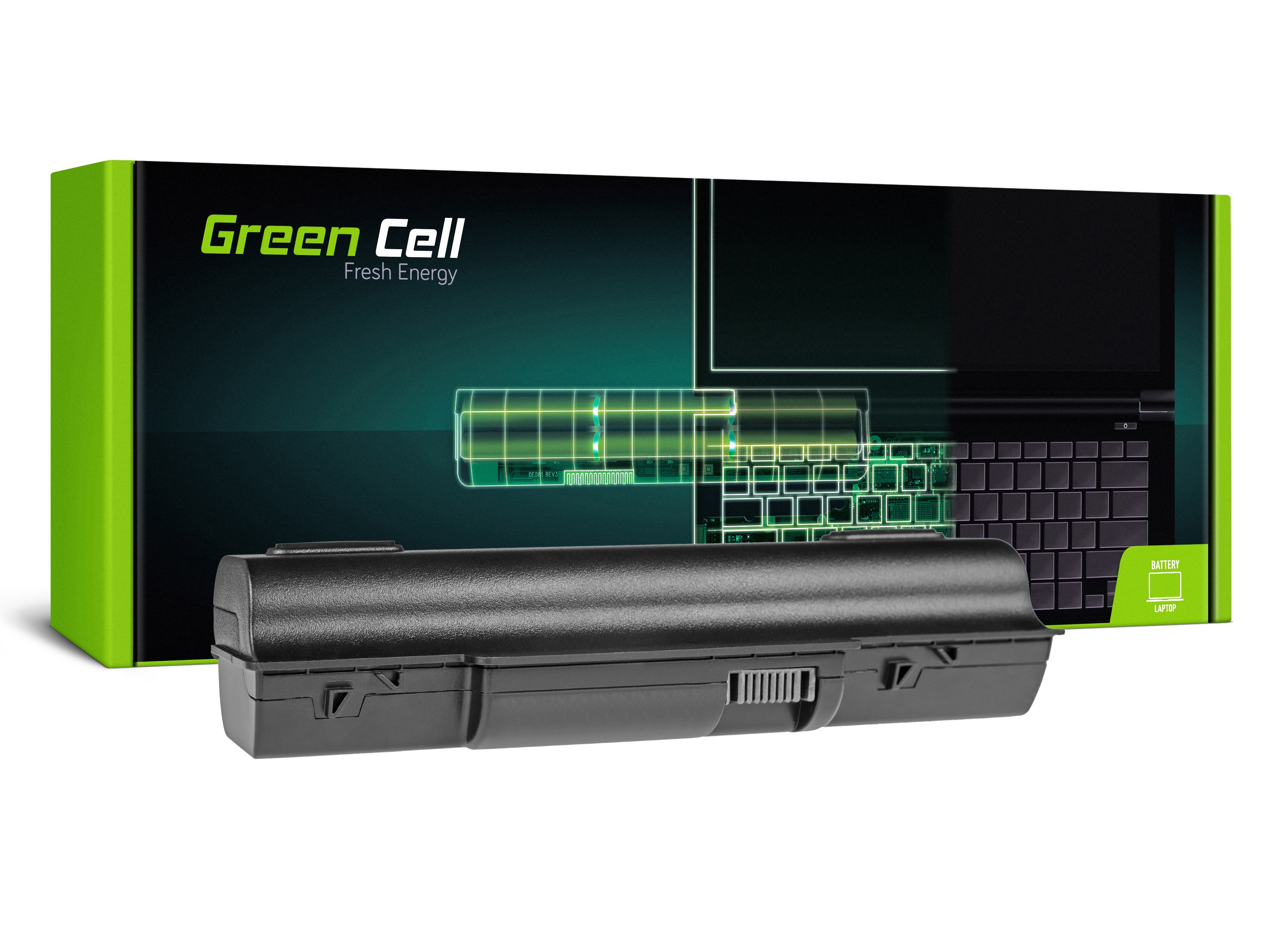 Green Cell AC02 Baterie Acer AS07A31/AS07A32/AS07A41/AS07A42/AS07A51/AS07A52/AS07A71 6600 mAh Li-ion