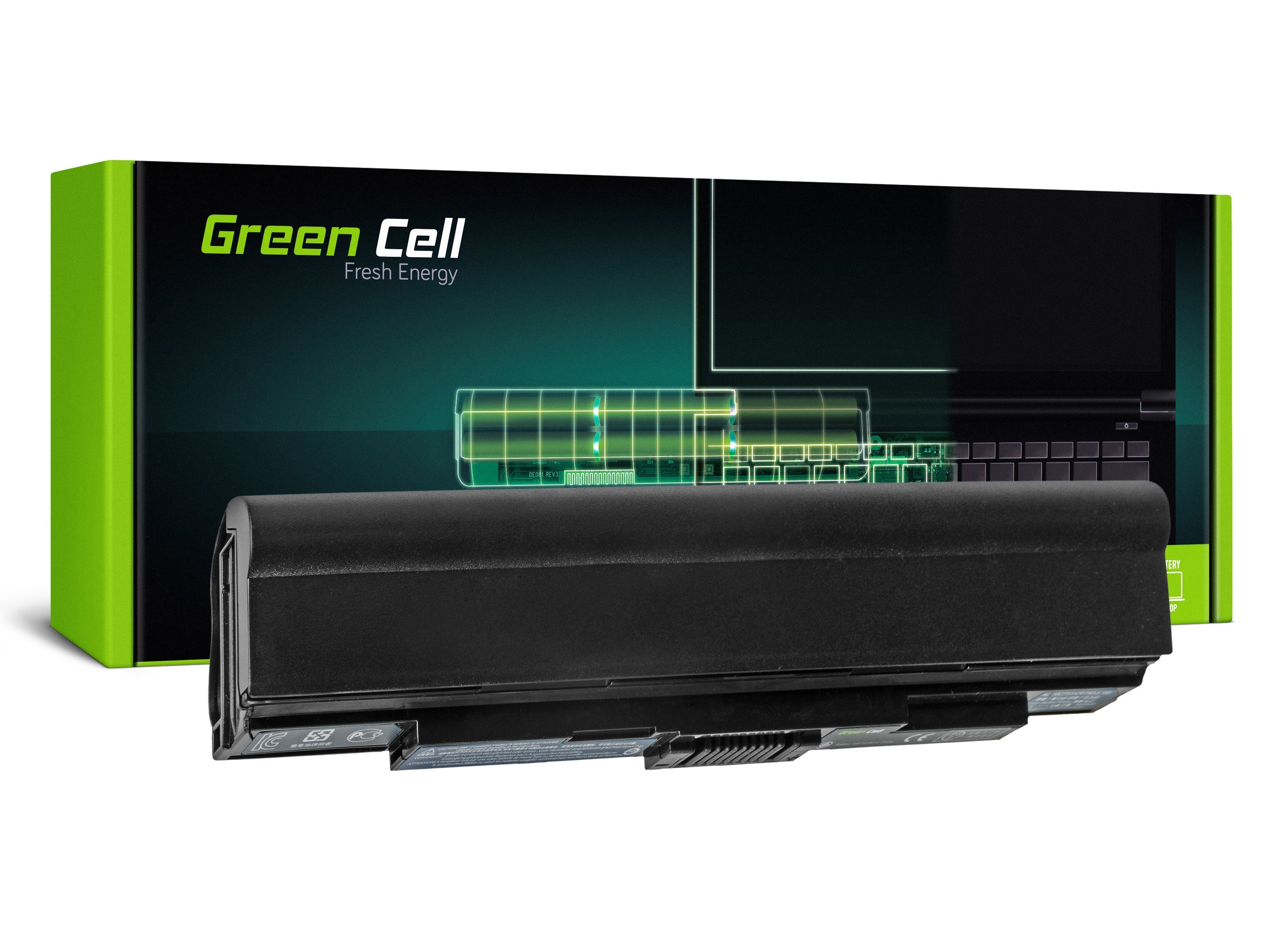 Green Cell AC24 Baterie AL10C31,Acer Aspire One 721 753 1430 1551 4400mAh Li-ion