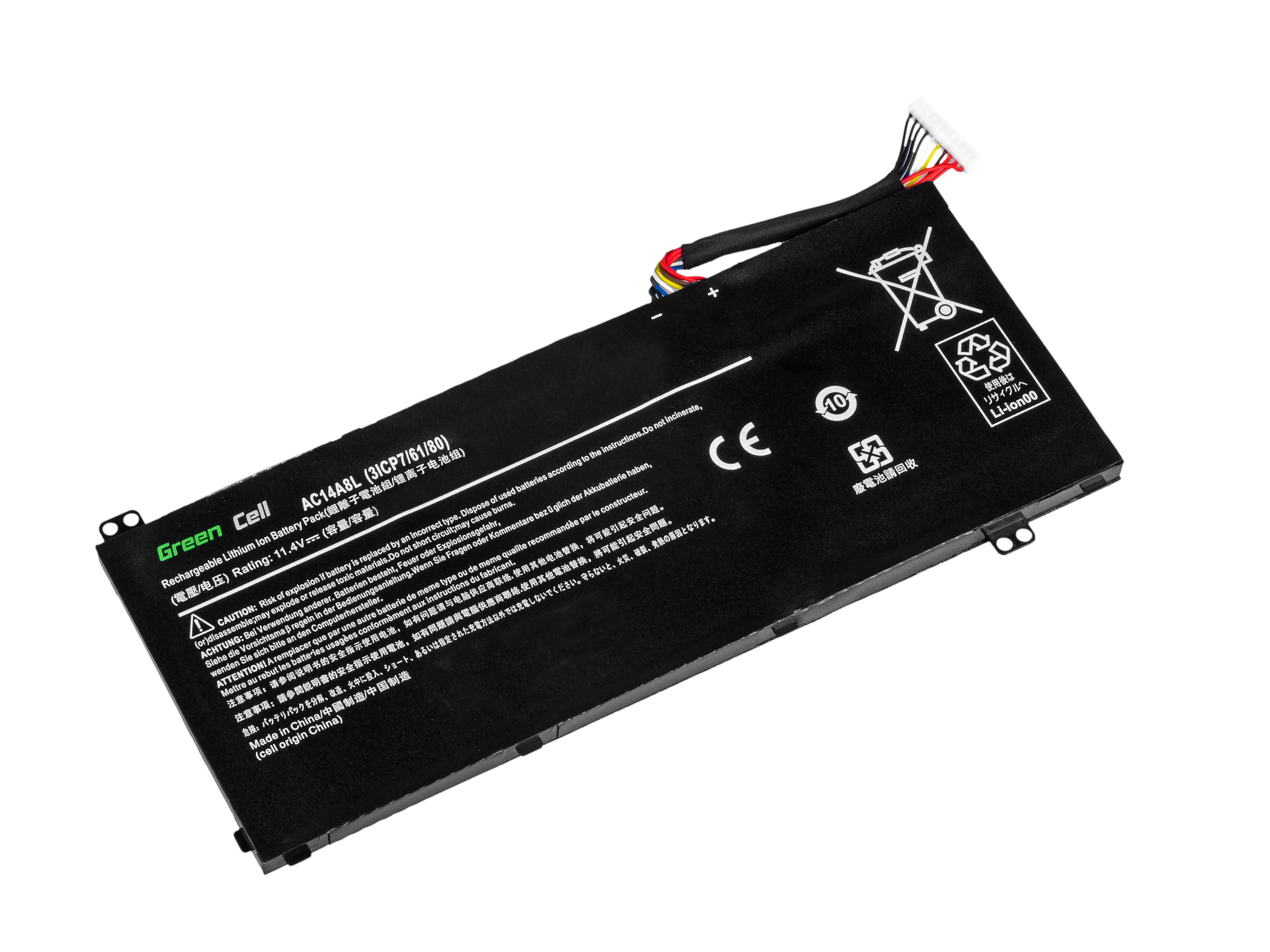 *Green Cell AC54 Baterie Acer Aspire V15/V17/Acer AC14A8L 3800mAh Li-Pol