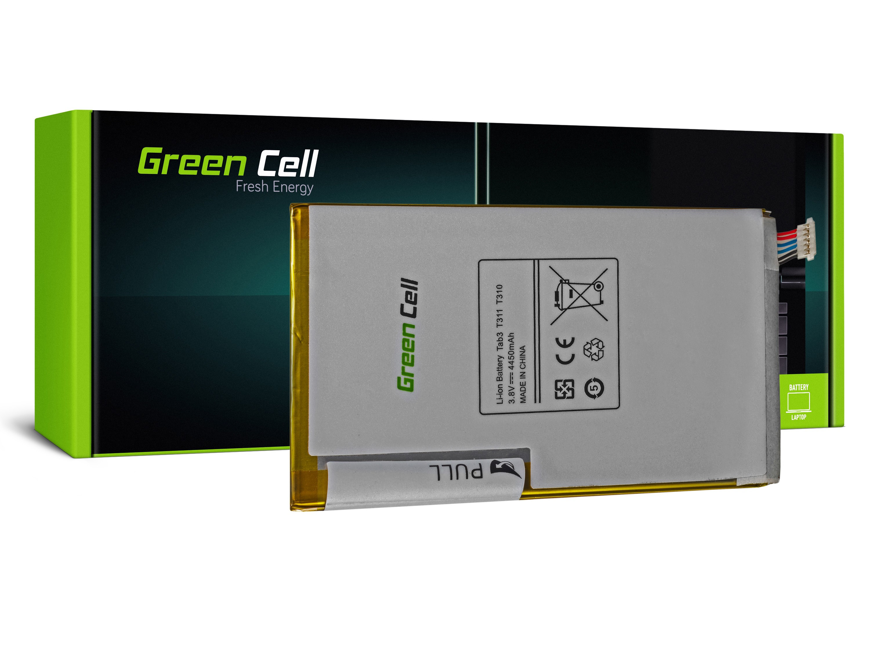 Green Cell TAB06 Baterie Samsung T4450E pro Samsung Galaxy Tab 3 8.0 T310 T311 4450mAh Li-ion