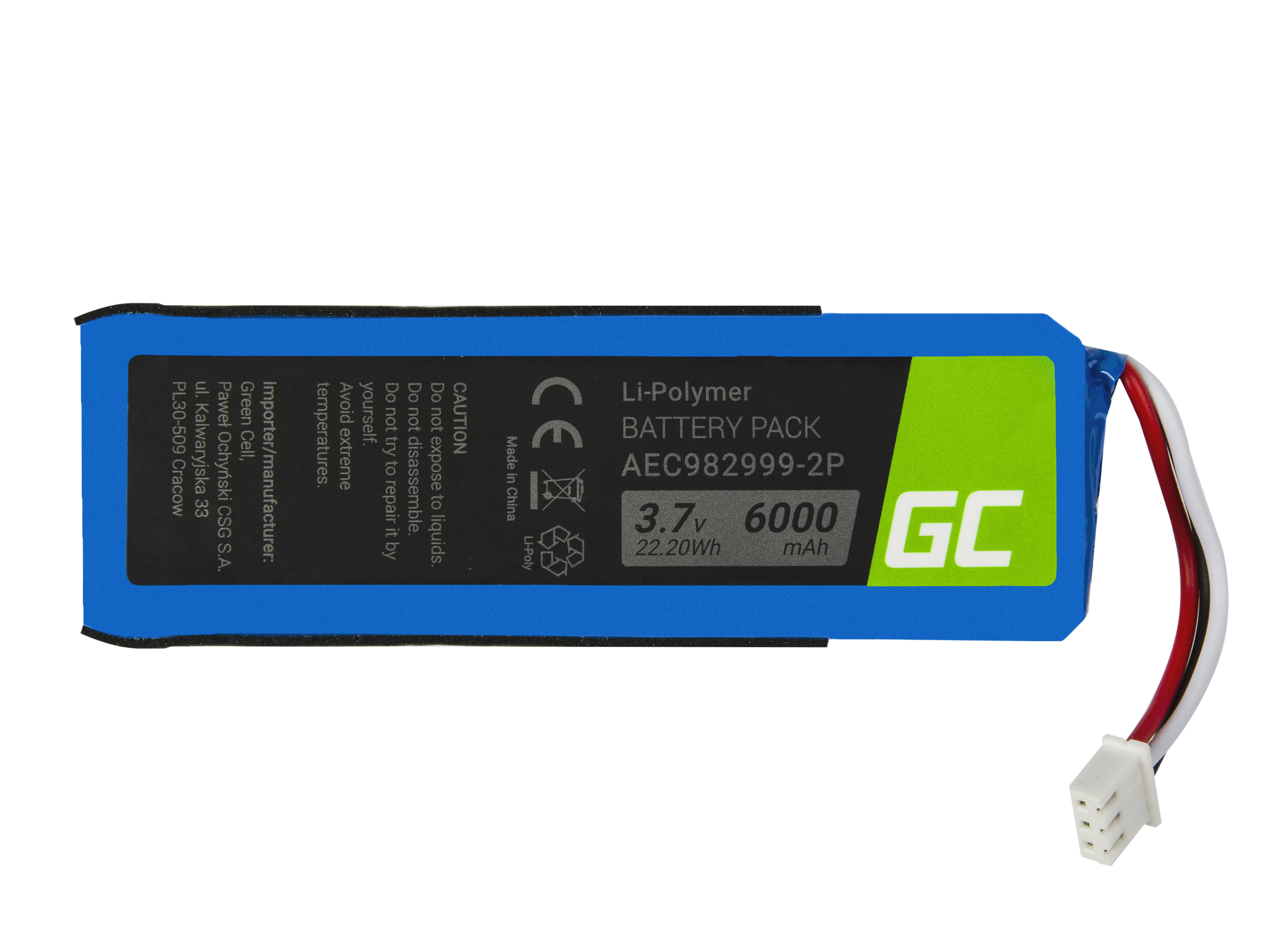 **Baterie Green Cell AEC982999-2P pro JBL Charge 6000mAh Li-Pol