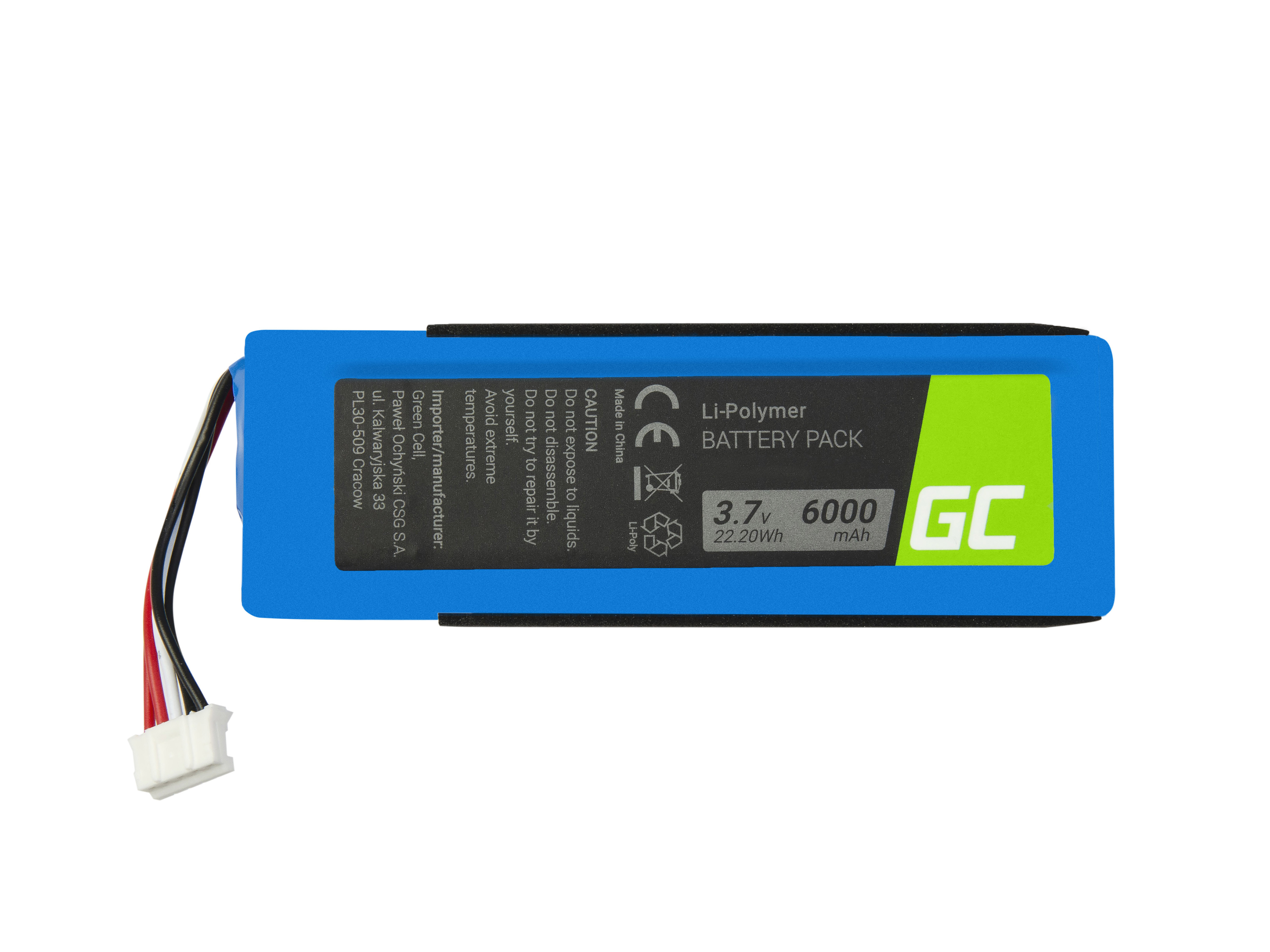 Baterie Green Cell GSP1029102 pro JBL Charge 2+, Charge 2 Plus 6000mAh Li-Pol – neoriginální