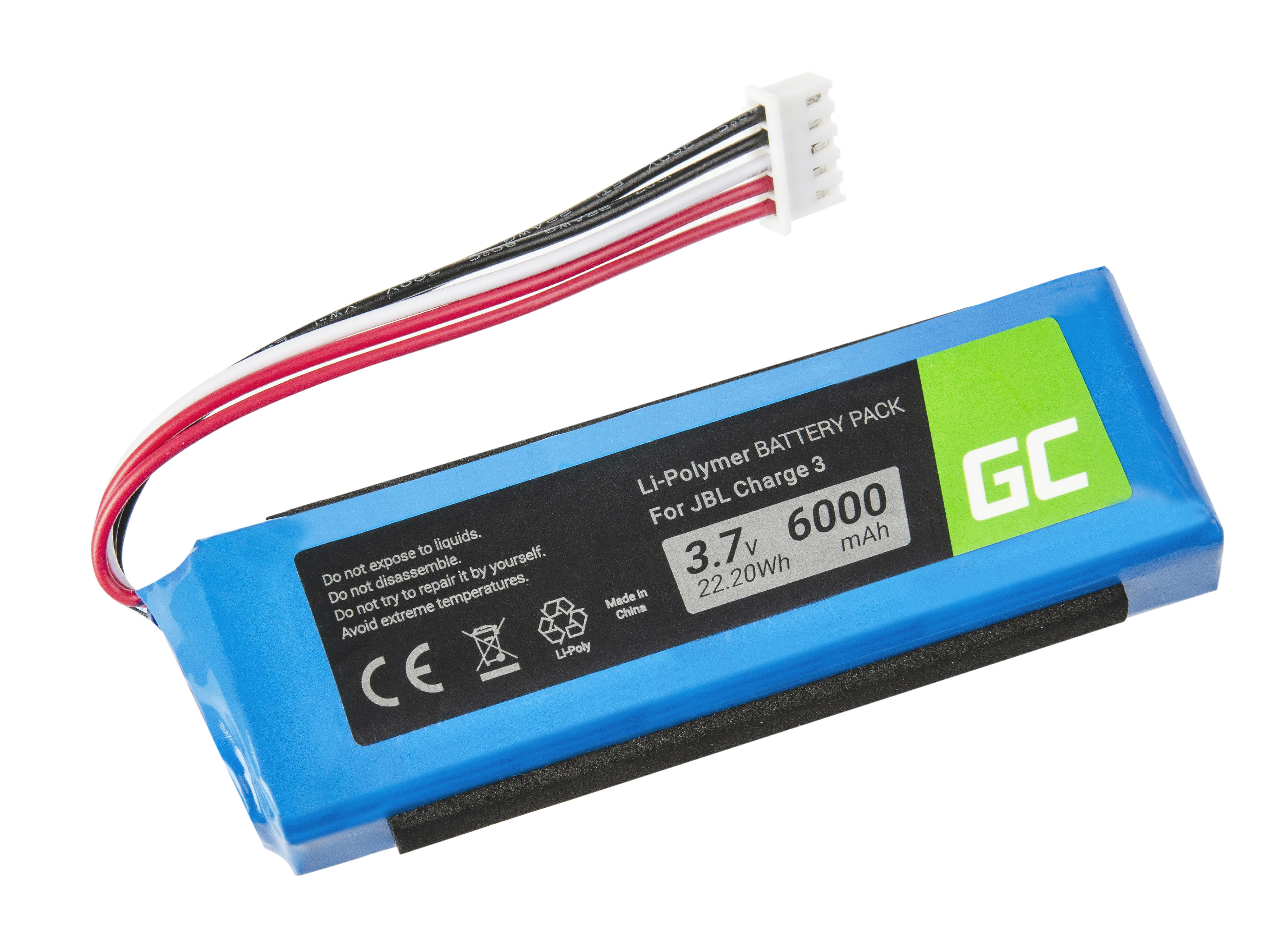 Baterie Green Cell GSP1029102A pro JBL Charge 3 6000mAh Li-Pol