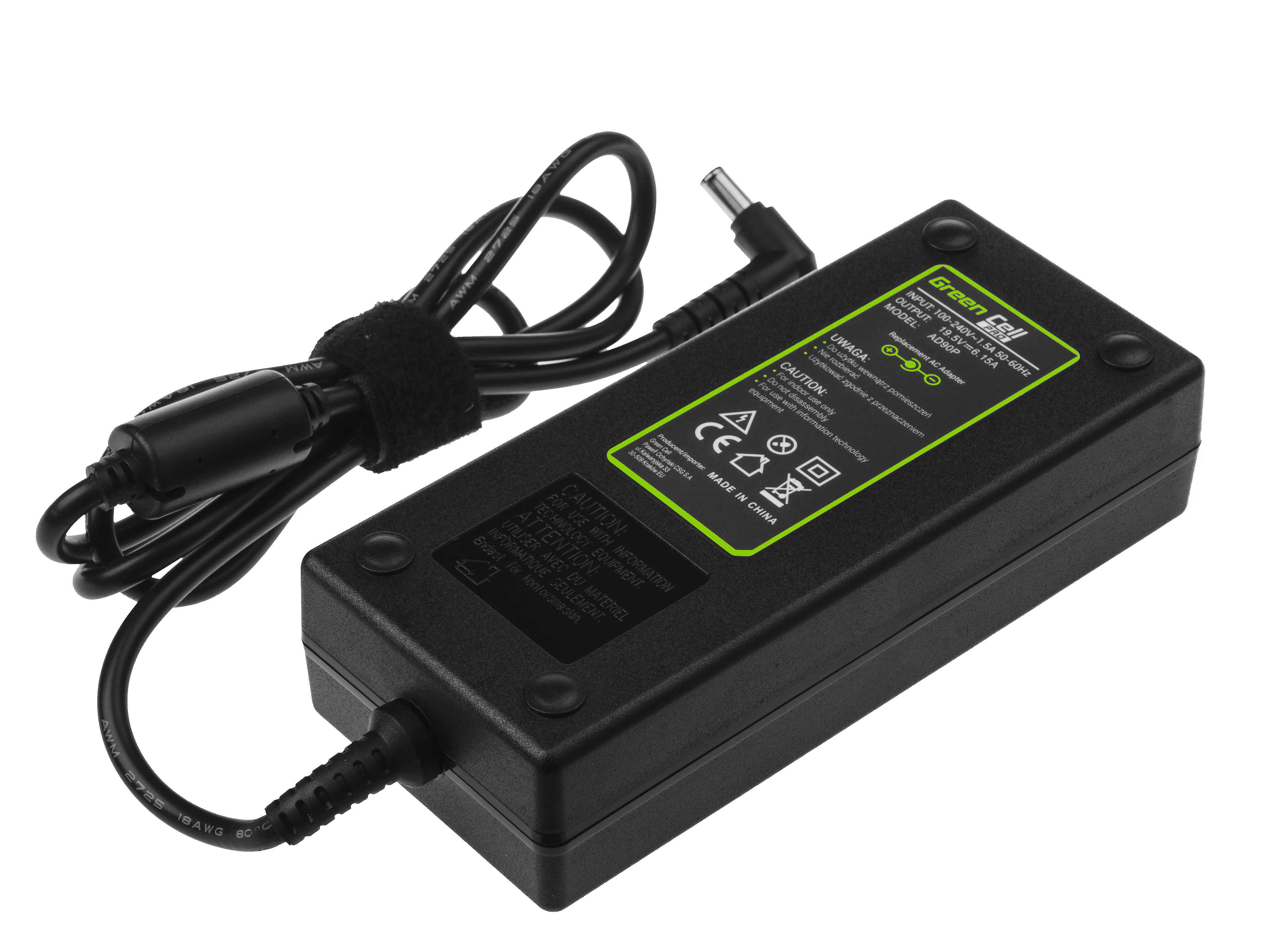 Green Cell PRO Charger / AC Adapter 19.5V 6.15A 120W for Sony Vaio PCG-81112M VGN-AR61S VGN-AR71S VGN-AW31S VPCF11S1E