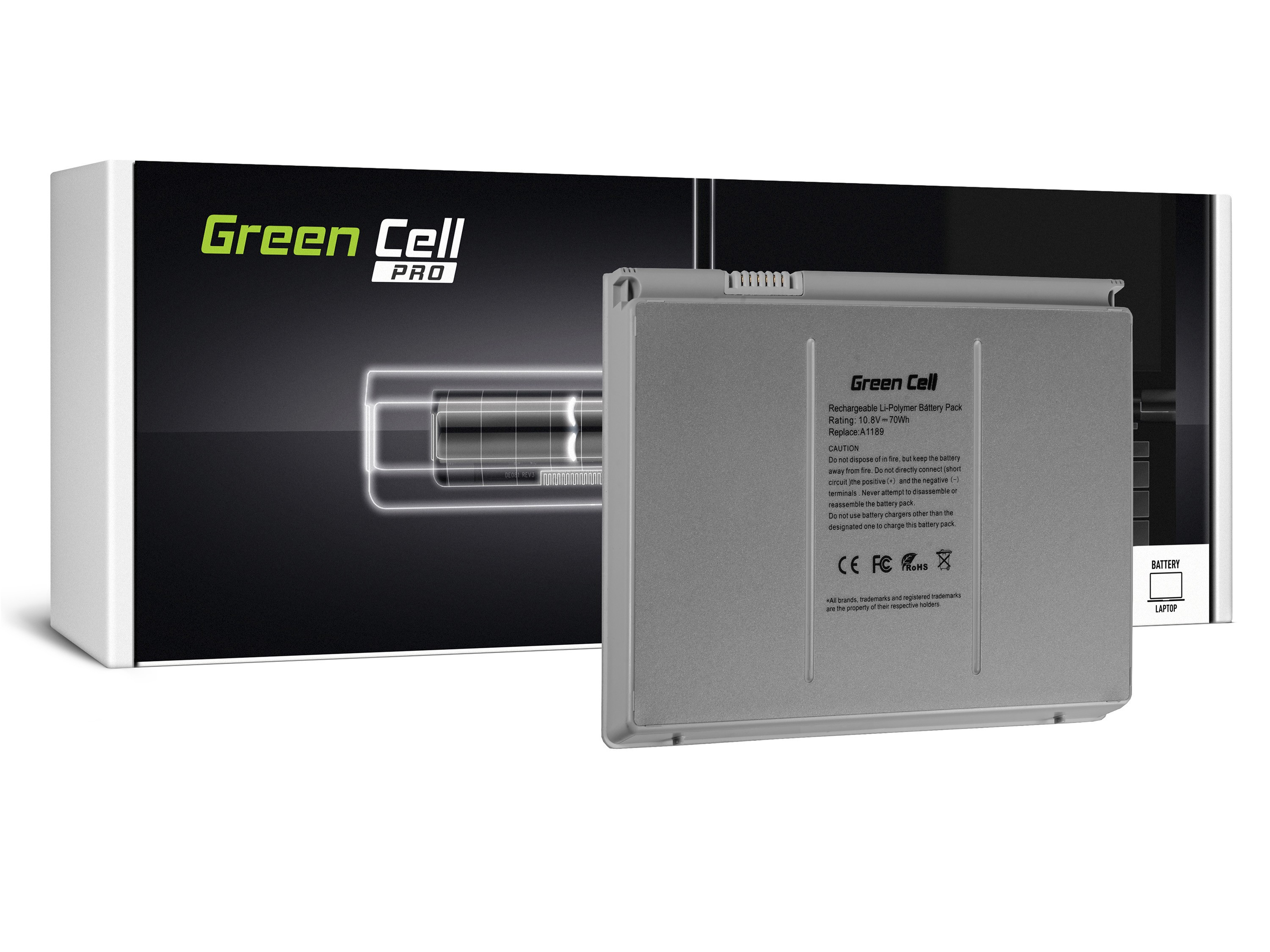 Green Cell AP04PRO Baterie Apple A1189/Apple MacBook Pro 17/A1151/A1212/A1229/A1261 70Wh Li-Pol – neoriginální
