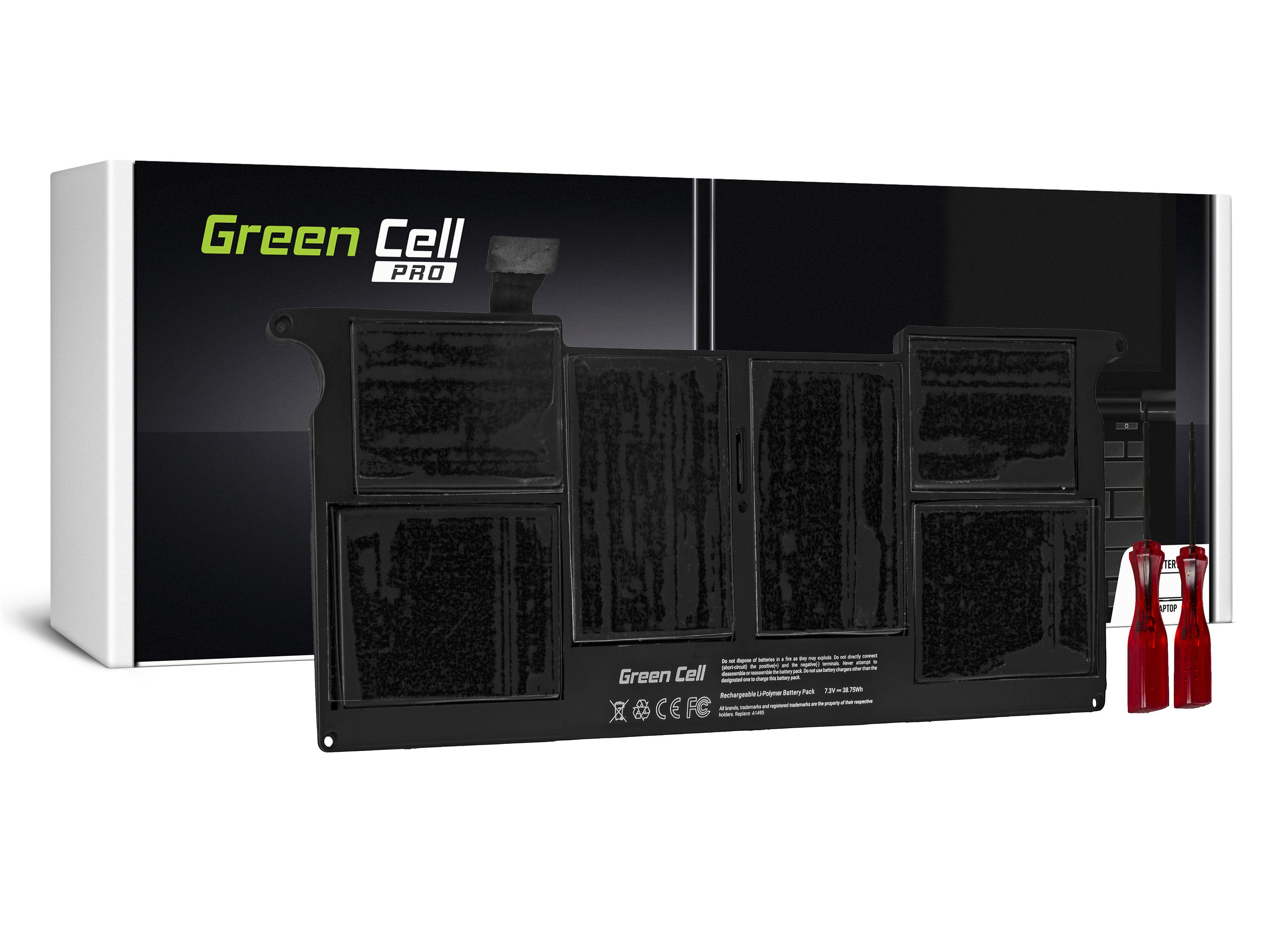 Green Cell AP24PRO Baterie Apple A1495 pro Apple MacBook Air 11 A1465 (Mid 2013, Early 2014, Early 2015) 38,75Wh Li-Pol