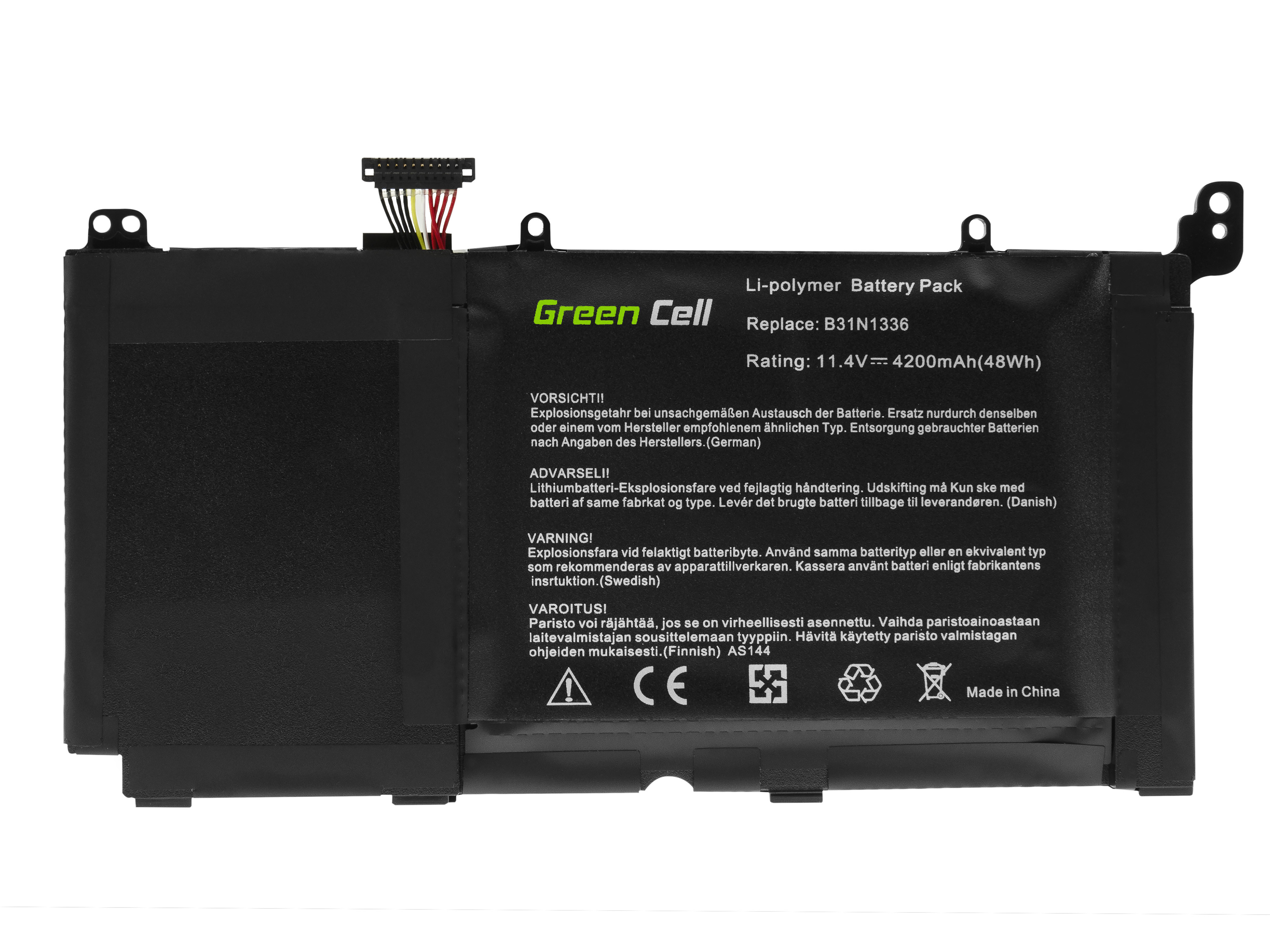 Green Cell AS144 Baterie Asus B31N1336, Asus R553 R553L R553LN 4200mAh Li-Pol