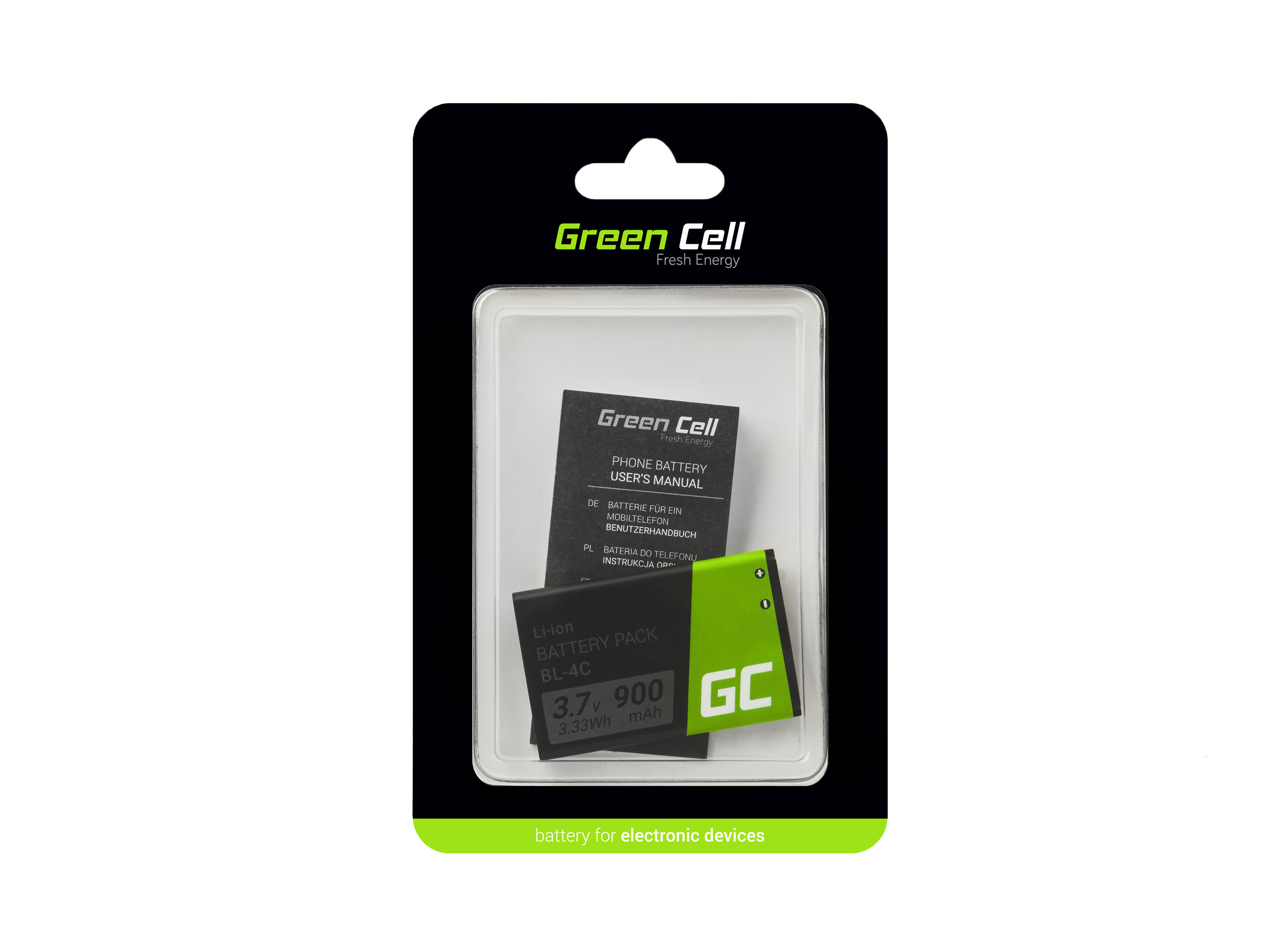 Baterie Green Cell Nokia BL-4C 900mAh Li-ion