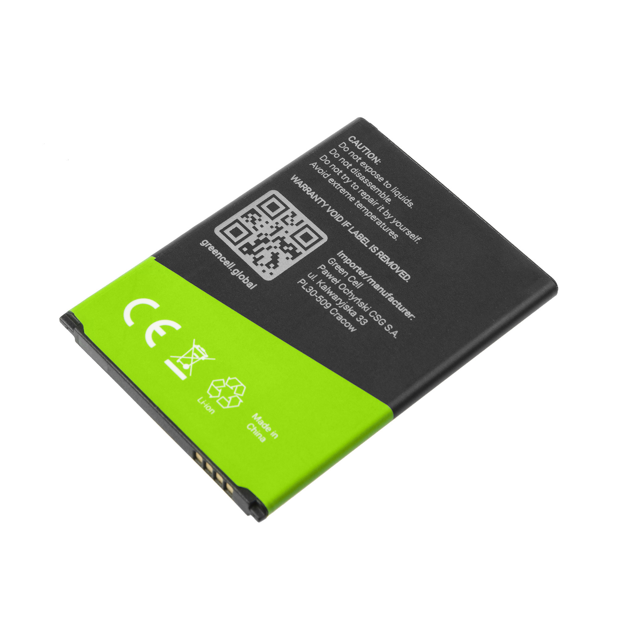 Baterie Green Cell Samsung B500BE Samsung Galaxy S4 Mini 1900mAh Li-ion