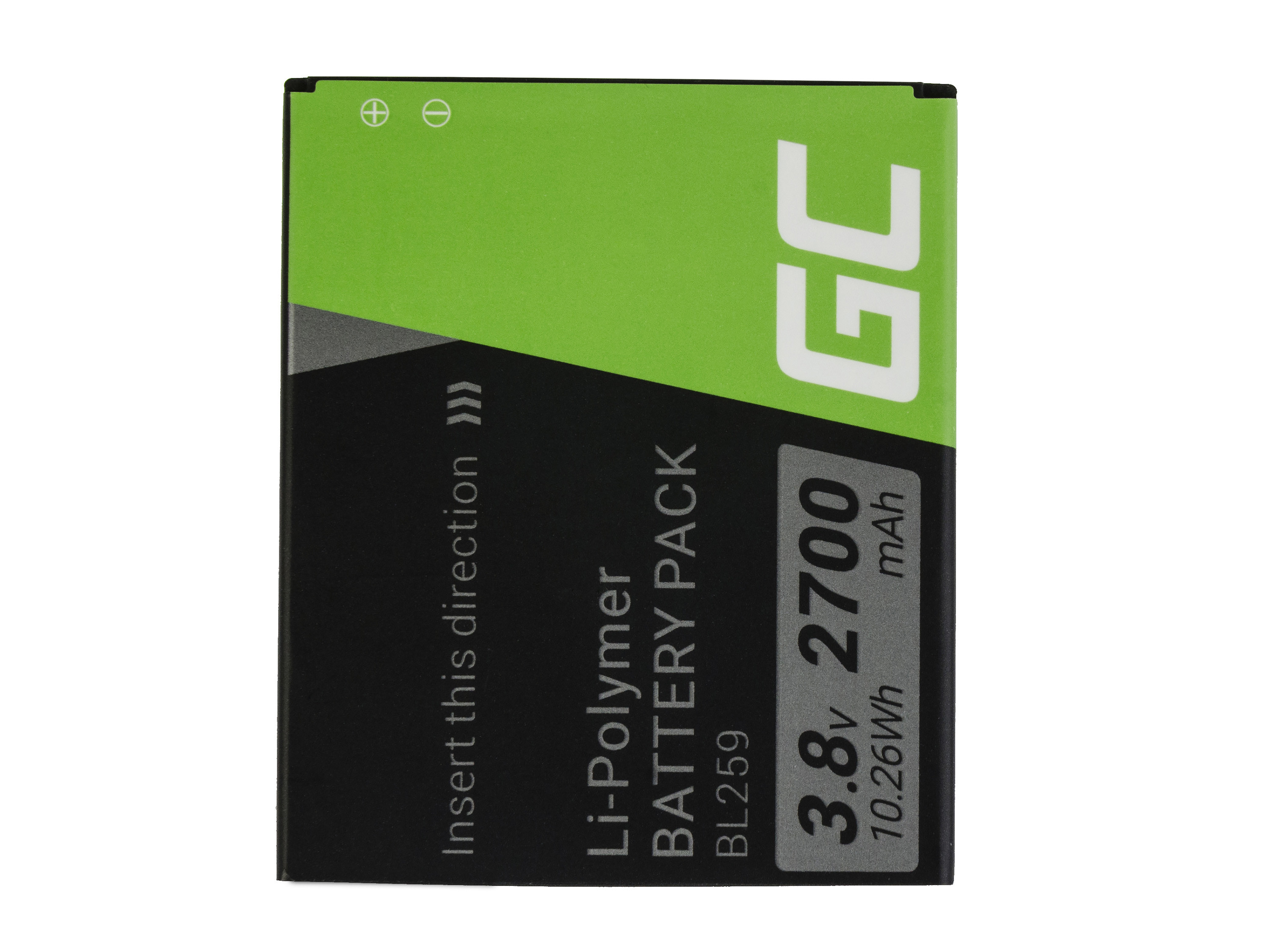 Green Cell BP69 Baterie Lenovo BL259 Lenovo K3 K5 K5 Plus C2 Lemon 3 3.8V 2700mAh Li-ion