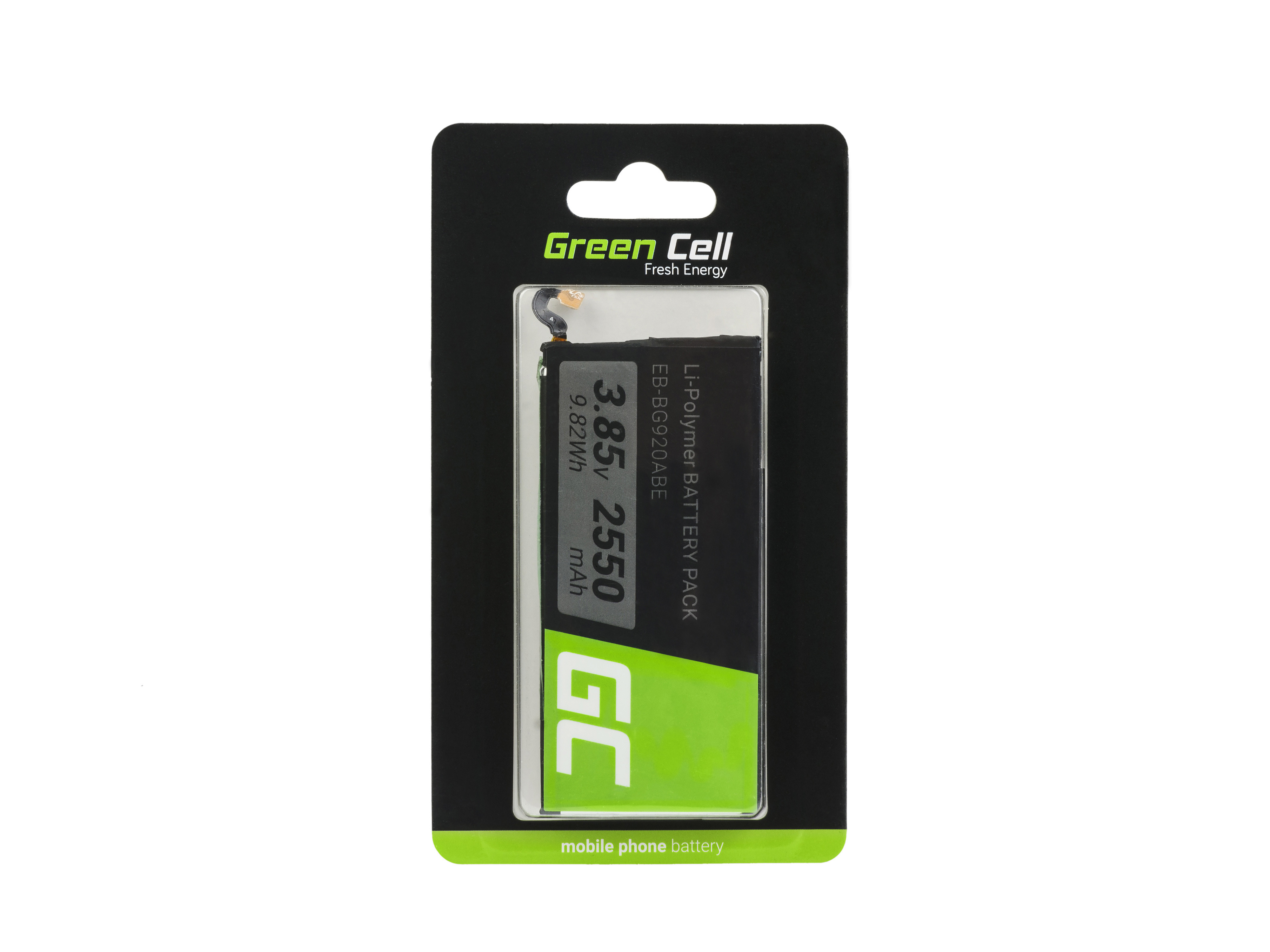 Baterie Green Cell Baterie Samsung Galaxy S6 EB-BG920ABE 3.85V 2550mAh Li-ion