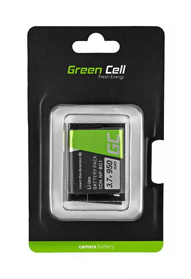 Baterie Green Cell Sony DSC H10 H20 H50 HX5 HX10 T50 W50 W70 3.7V 1100mAh Li-ion