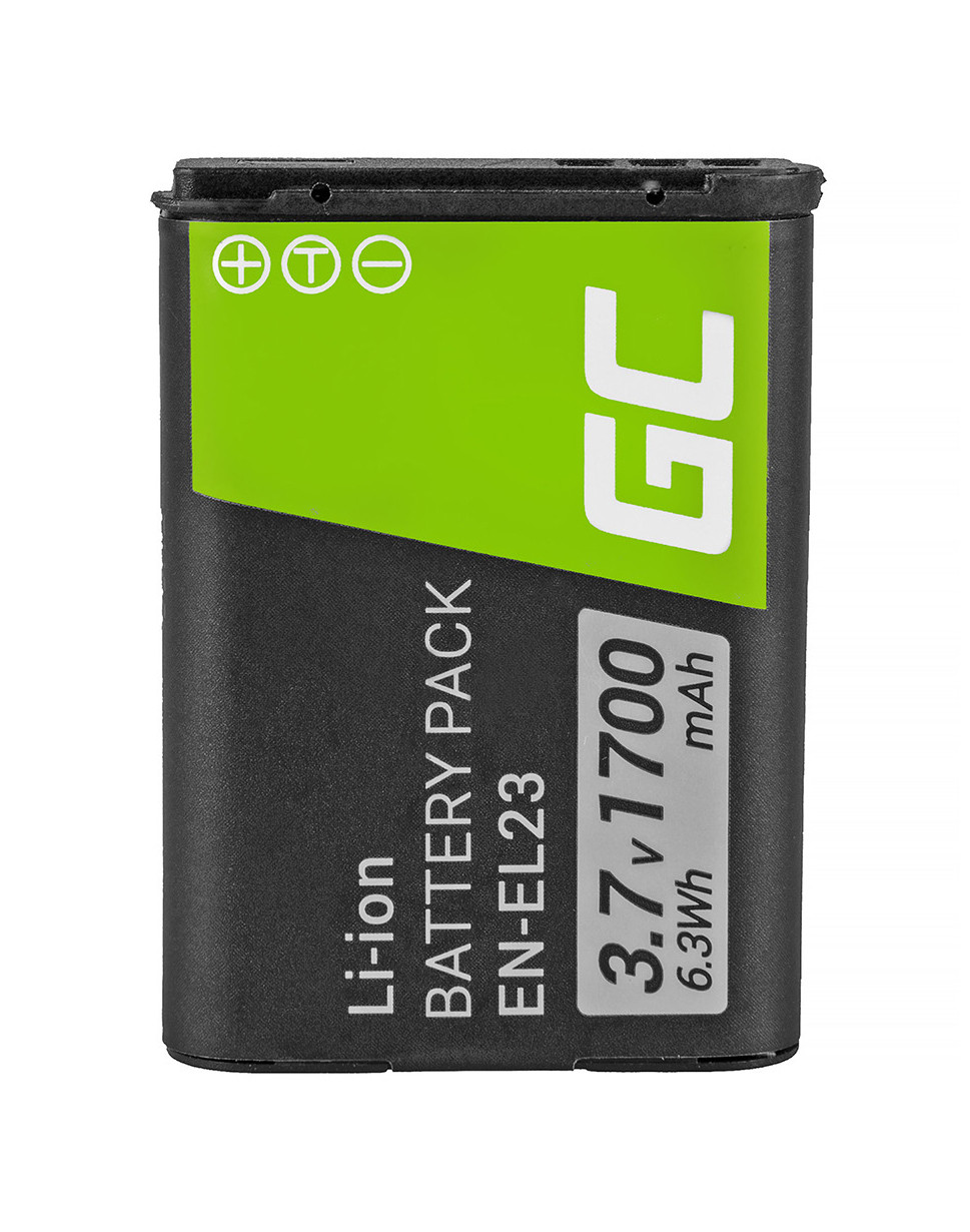 *Baterie Green Cell Nikon EN-EL23 Coolpix B700, P600, P610, P900, S810C 1700mAh Li-ion