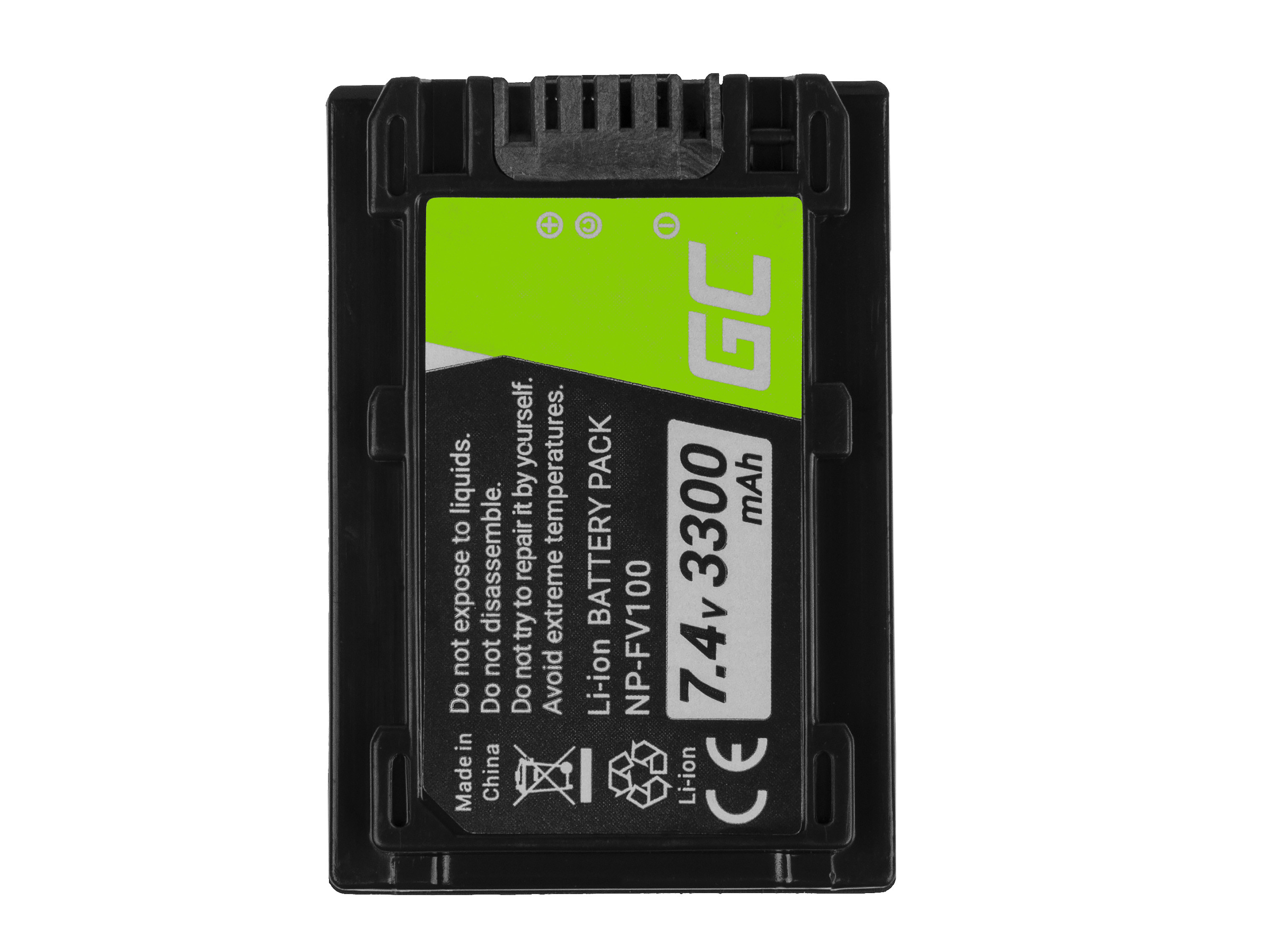 Baterie Green Cell Baterie Sony DCR-DVD506E DCR-DVD510E HDR-CX116E HDR-CX130 HDR-CX155E HDR-UX9E 7.4V 3300mAh Li-ion