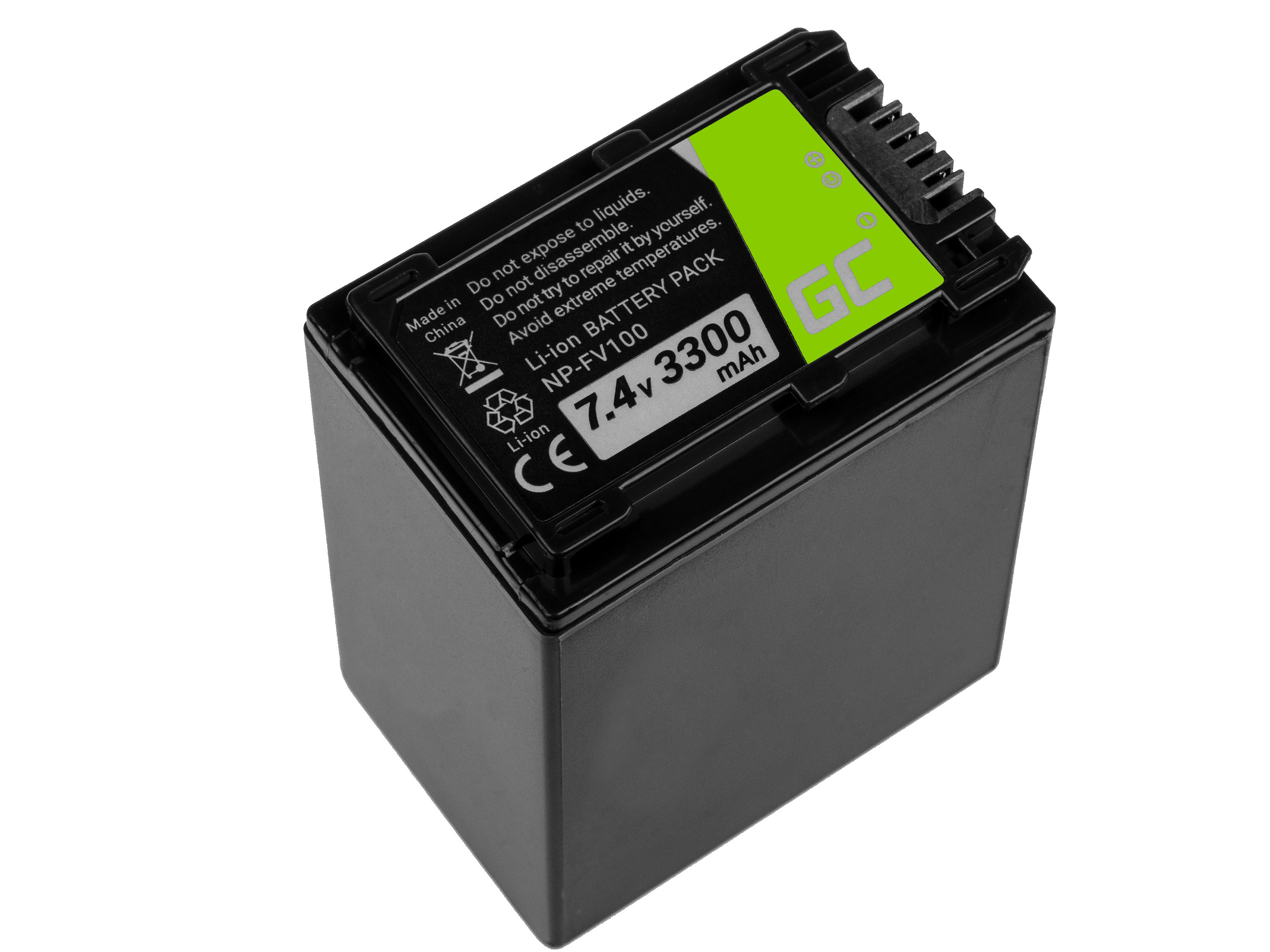 Baterie Green Cell Baterie Sony DCR-DVD506E DCR-DVD510E HDR-CX116E HDR-CX130 HDR-CX155E HDR-UX9E 7.4V 3300mAh Li-ion