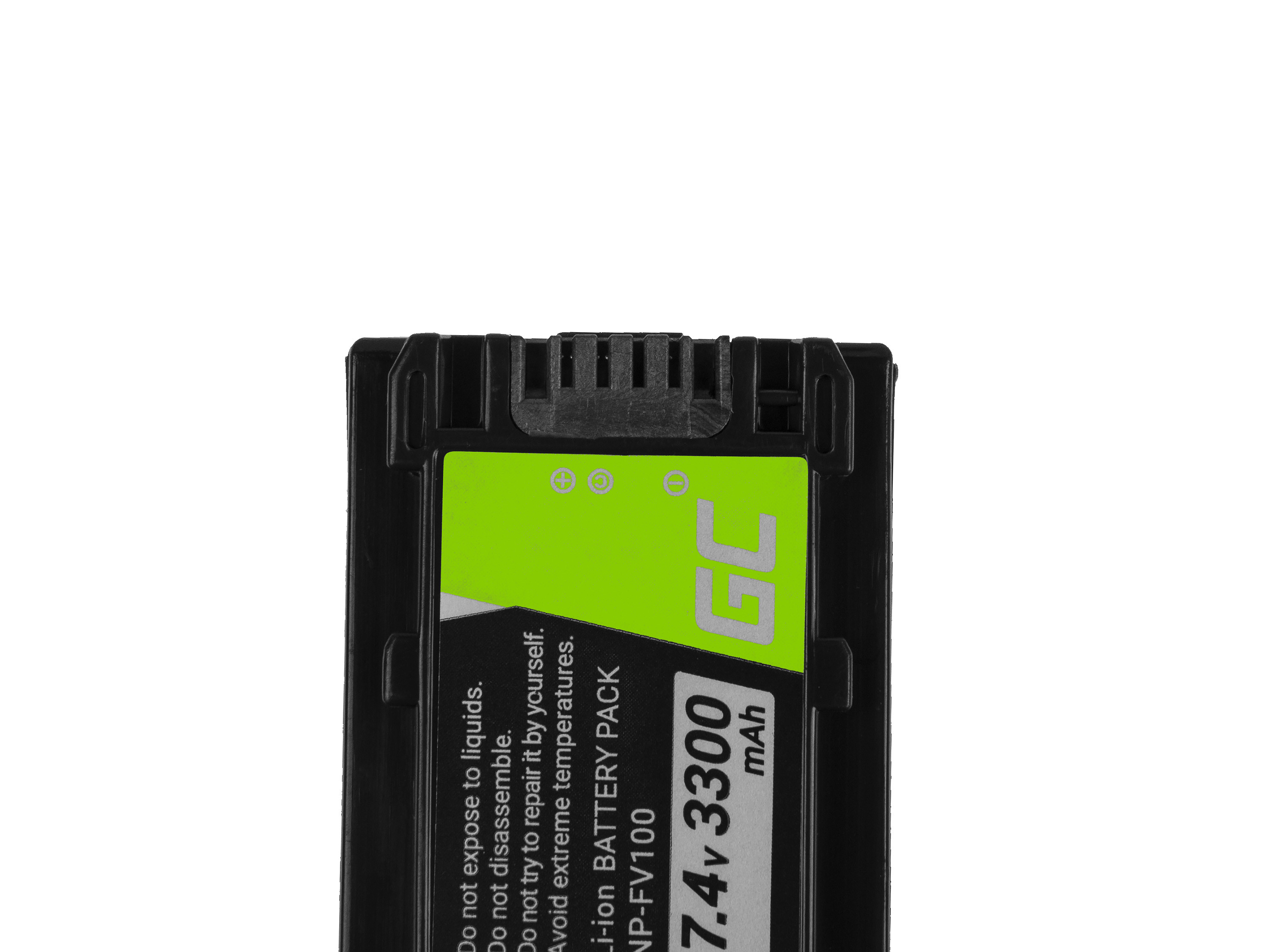 Green Cell Camera Battery NP-FV70 for Sony FDR-AX53 HDR CX115E CX190 CX190E CX210 CX210E CX280 CX280E CX625, 7.4V 3300mAh