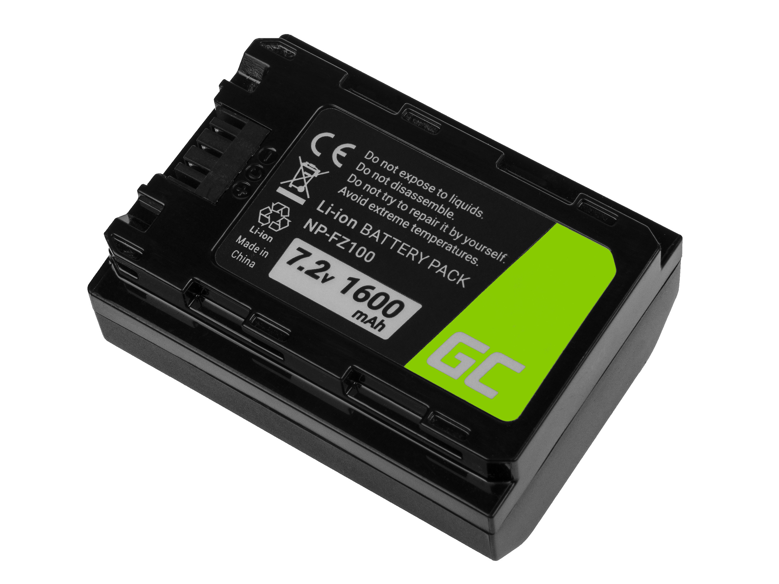 **Baterie Green Cell Baterie Sony Alpha A7 III A7R III A9 A9R A9S ILCE-7M3 7RM3 7.2V 1600mAh Li-ion