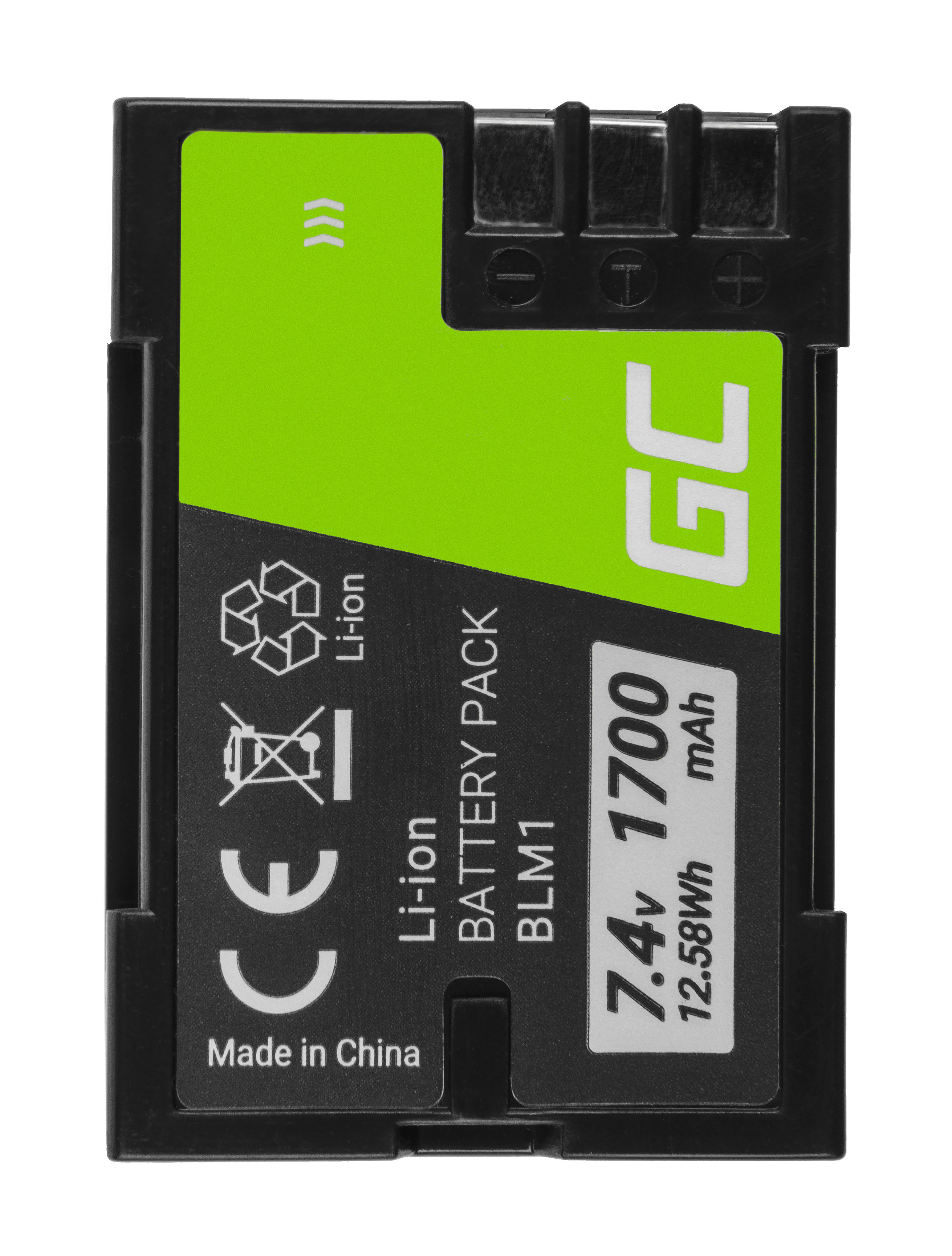 Baterie Green Cell Olympus BLM-1 BLM1, pro Olympus CAMEDIA C-7070, E-300,volt E-500 7.4V 1700mAh Li-Ion