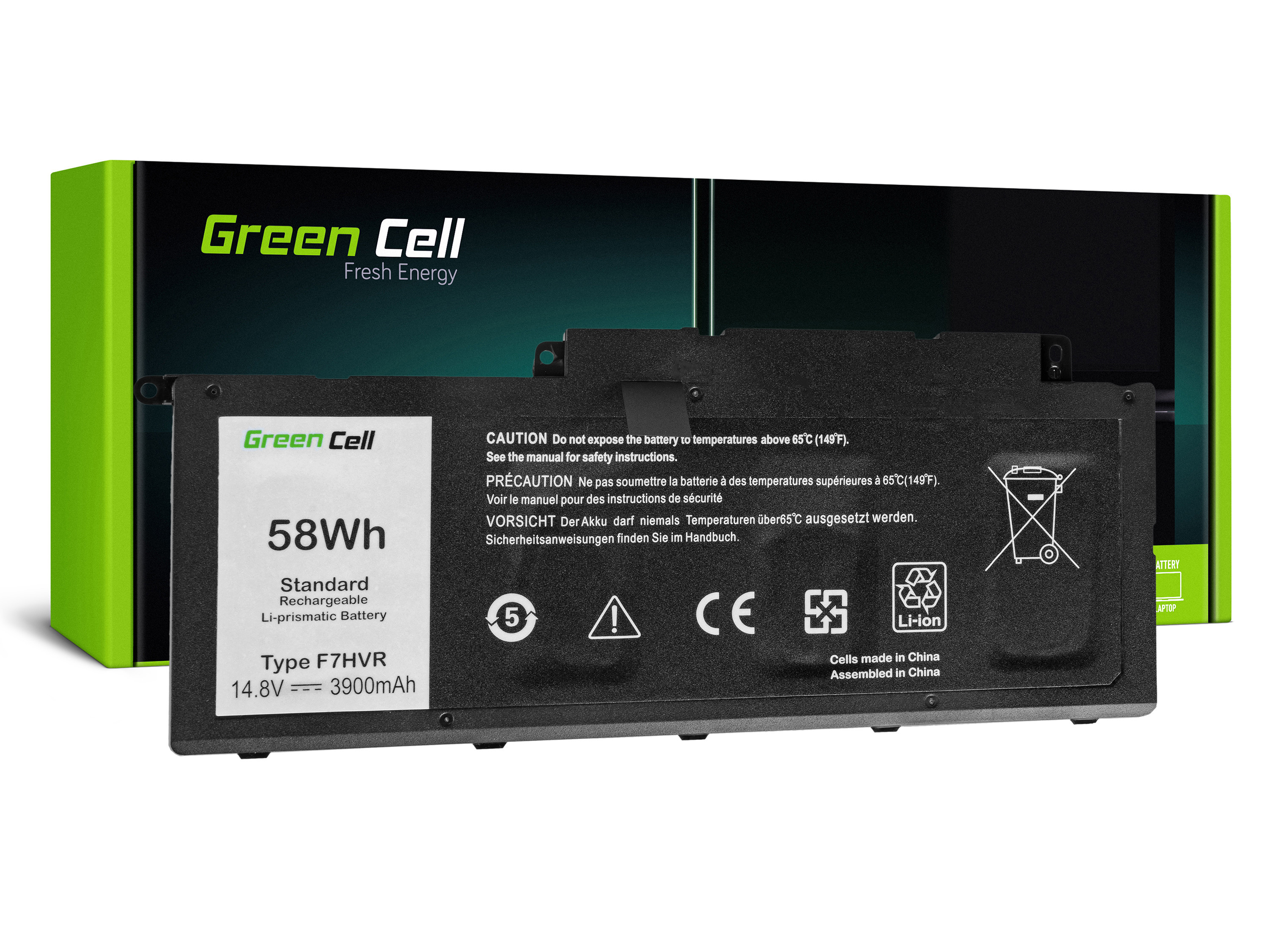 Green Cell DE112 Baterie Dell Inspiron 15/7537/17/7737/7746/Dell Vostro 14 5459 3800mAh Li-Pol