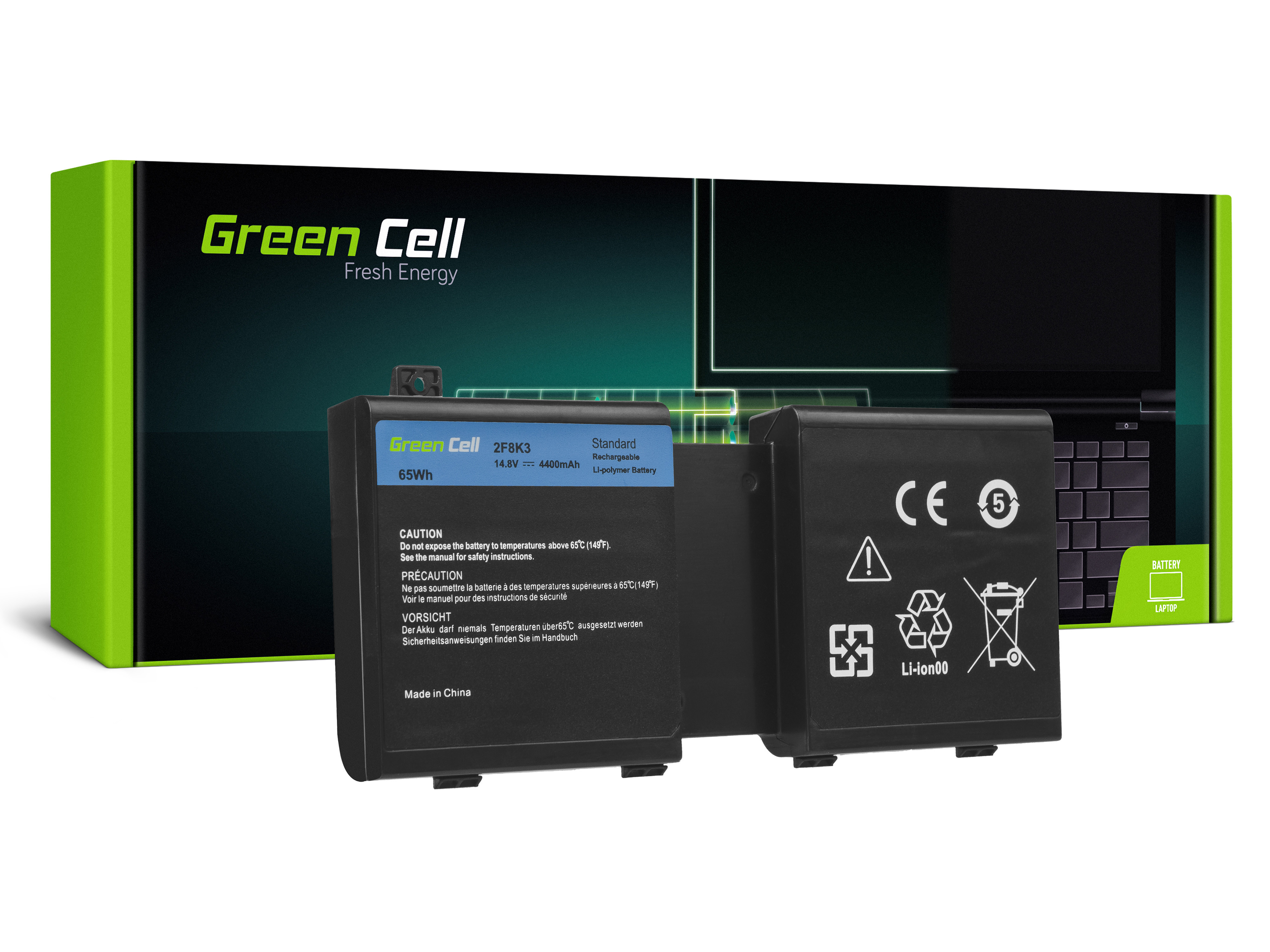 Green Cell DE125 Baterie Dell 2F8K3/Dell Alienware 17 18 4400mAh Li-Pol
