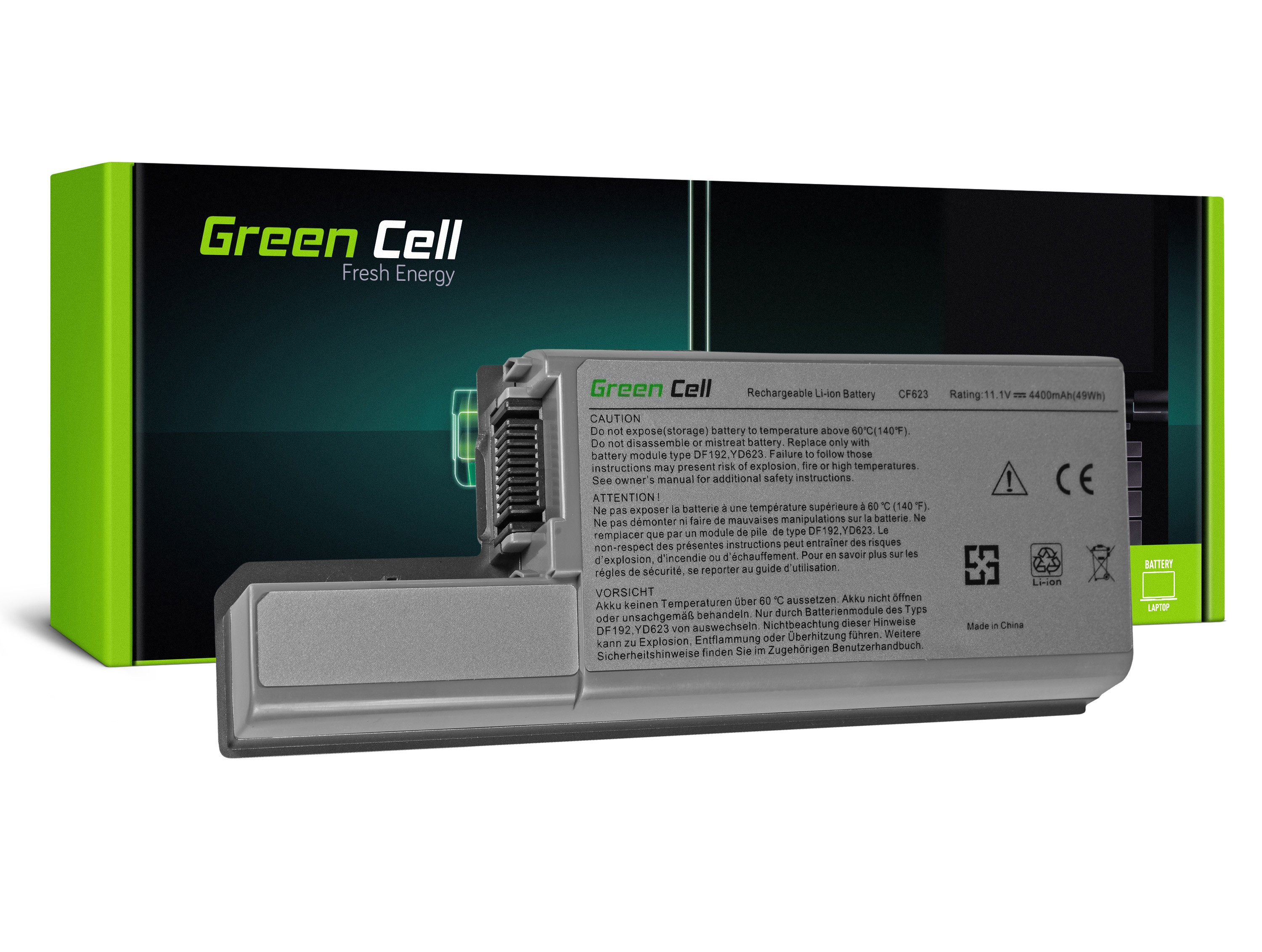 Green Cell DE26 Baterie Dell Latitude D531/D531N/D820/D830/Precision M65 M4300 4400mAh Li-ion