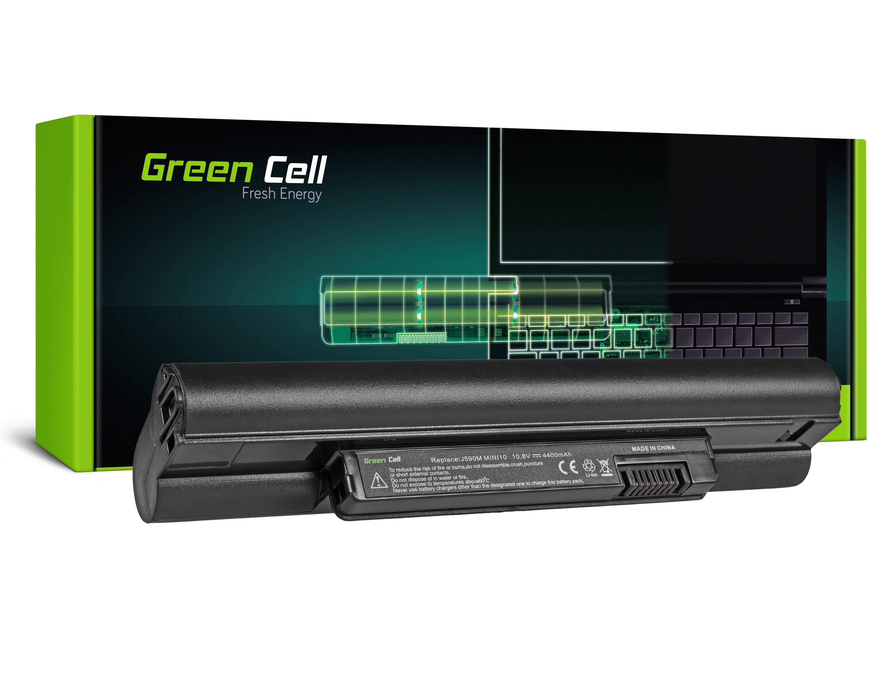 Green Cell DE50 Baterie Dell Inspiron Mini 10/1010/1011/10v/1011/1010/1110/11z 4400mAh Li-ion