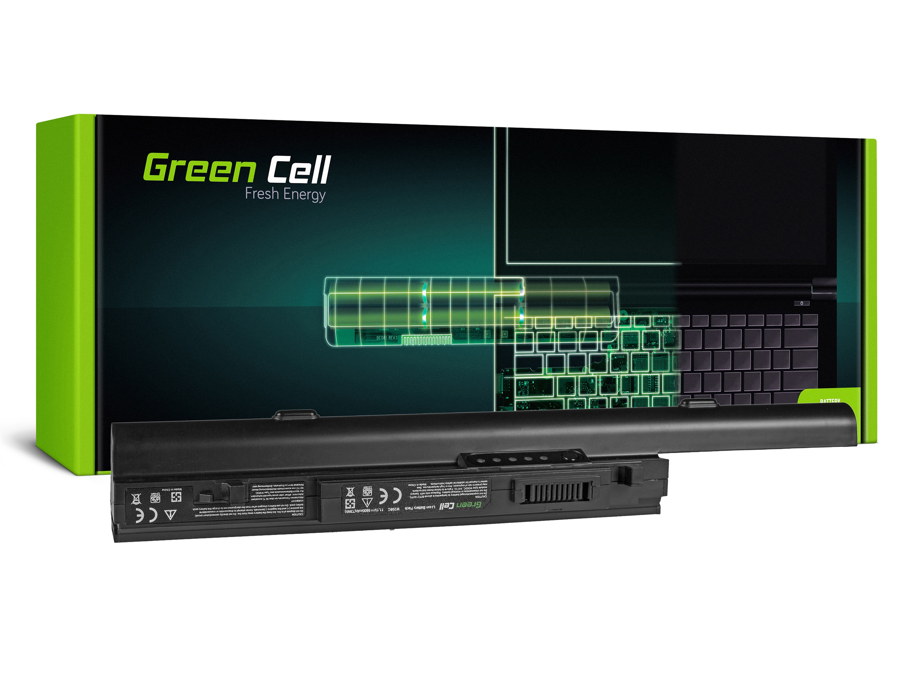 Green Cell DE58 Baterie Dell X411C/U011C/Dell XPS 16/1640/1645/1647 6600mAh Li-ion