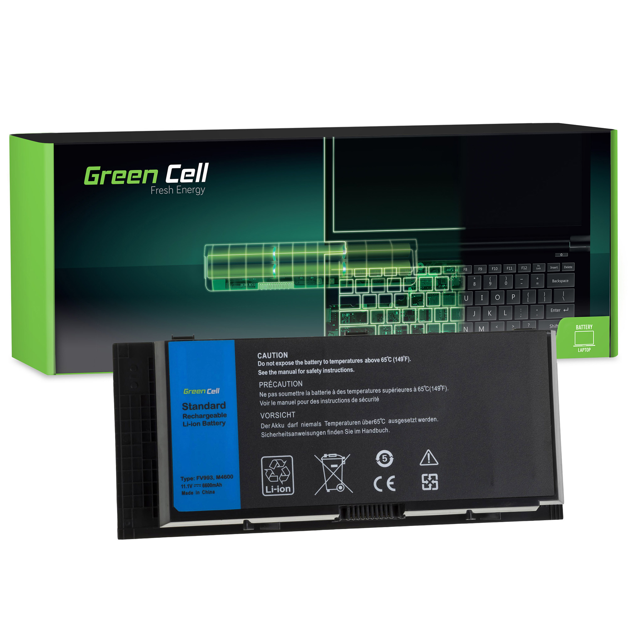 *Green Cell DE74 Baterie Dell Precision M4600/M4700/M4800/M6600/M6700/M6800 6600mAh Li-ion