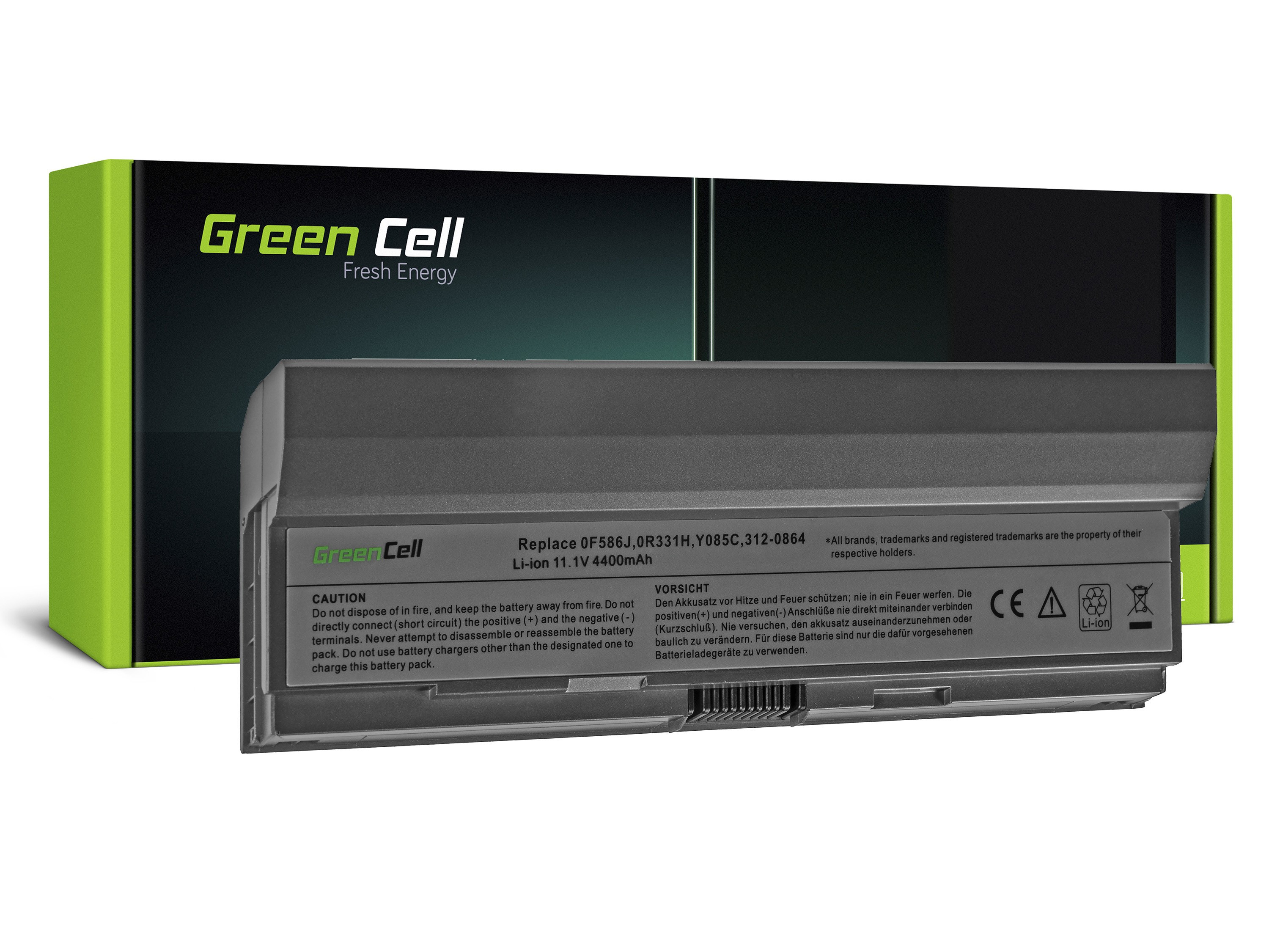 Green Cell DE78D Baterie Dell W346C Dell Latitude E4200 E4200n 4400mAh Li-Ion