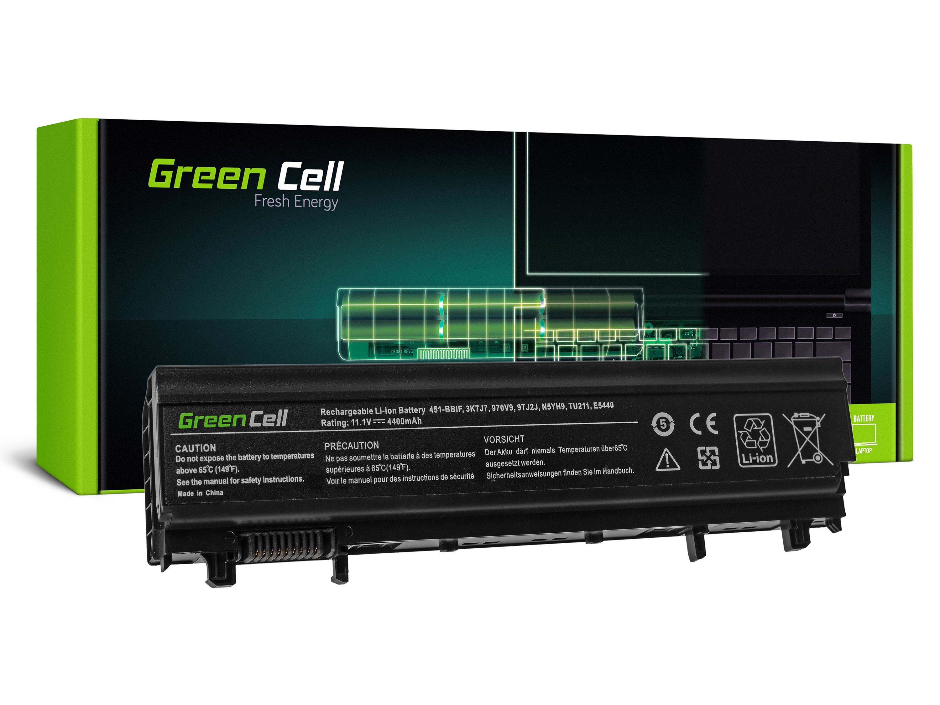 *Green Cell DE80 Baterie Dell VV0NF N5YH9 Dell Latitude E5440 E5540 4400mAh Li-ion