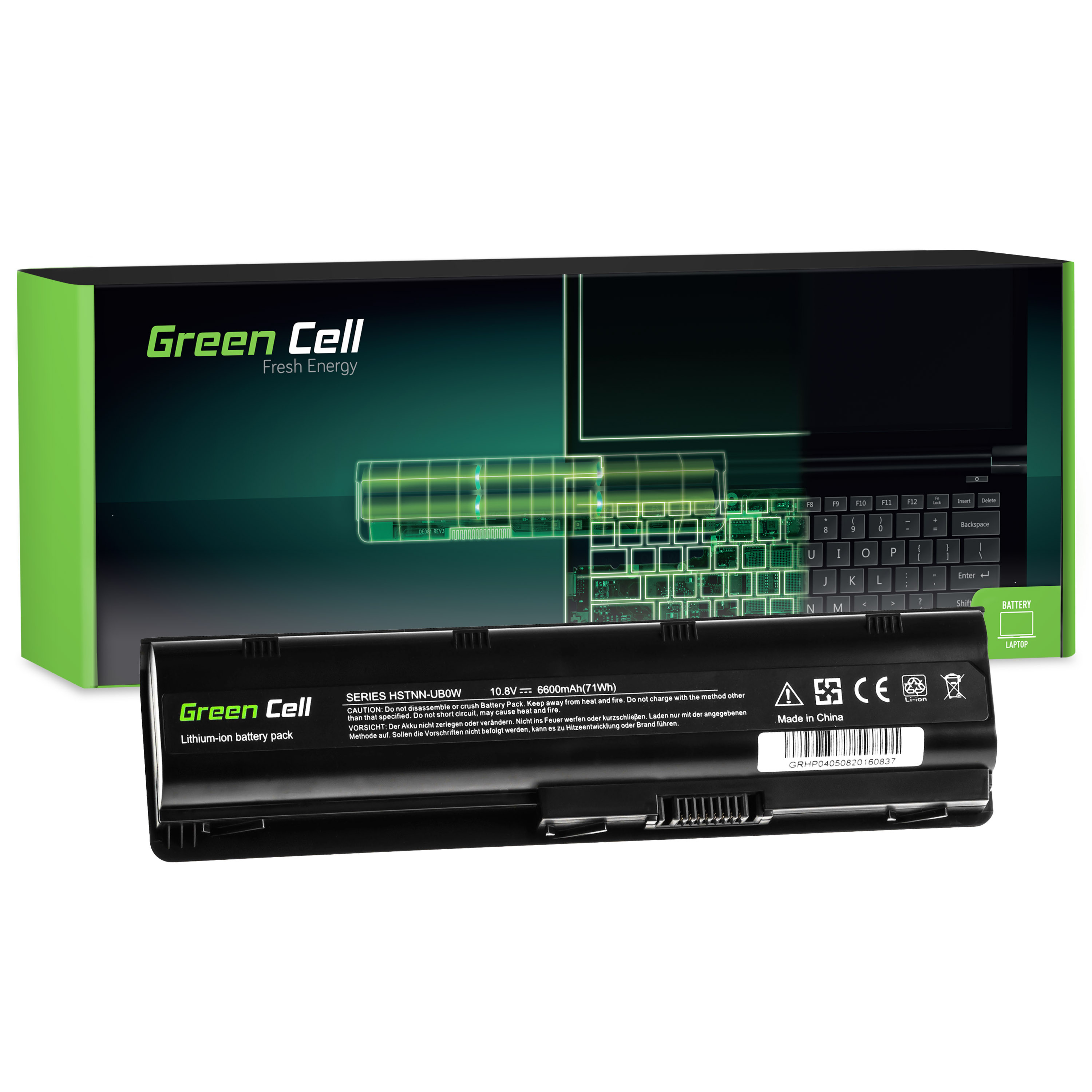 *Green Cell HP04 Baterie HP Envy 17 G32 G42 G56 G62 G72 CQ42 CQ56 MU06 DM4 6600mAh Li-ion