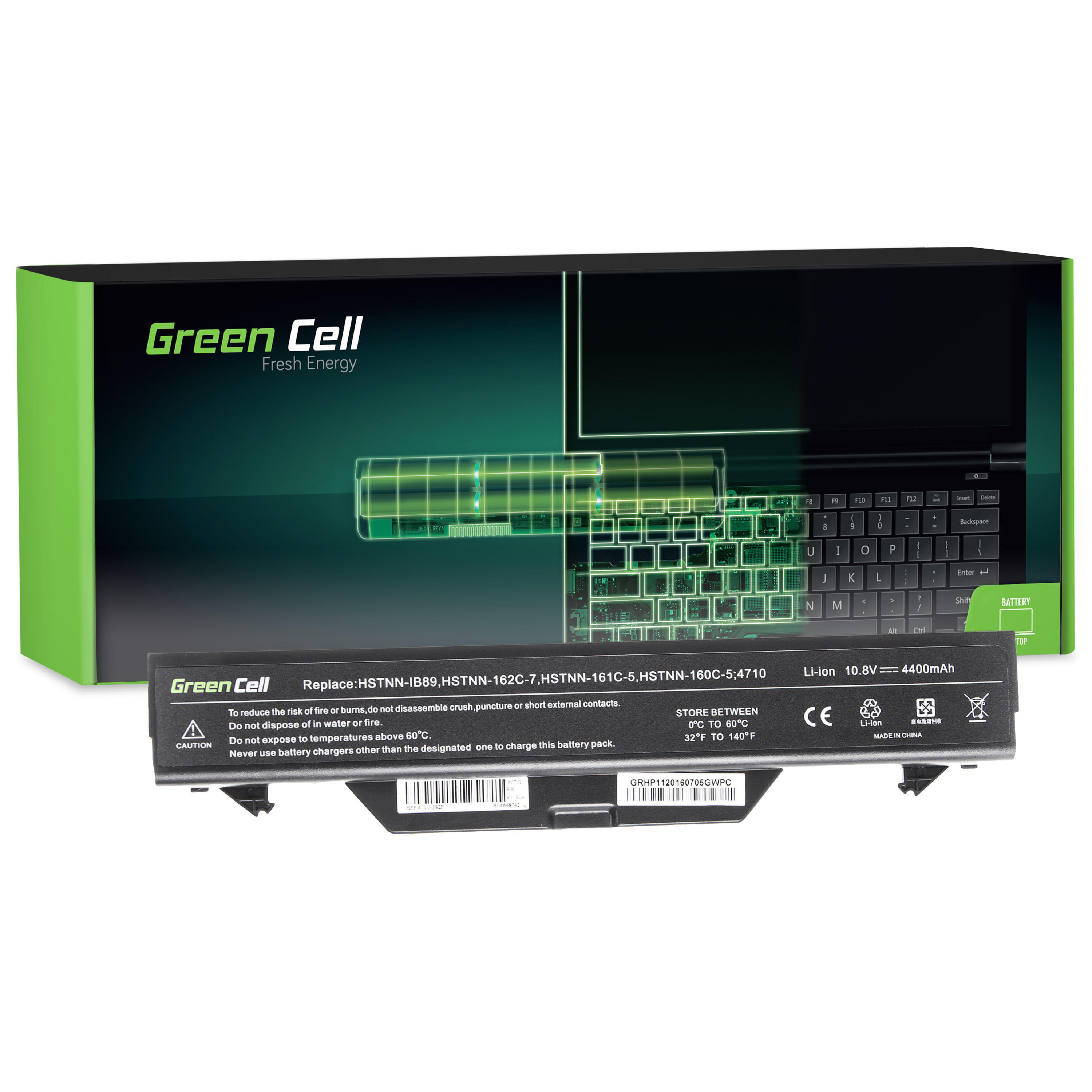 *Green Cell HP11 Baterie HP Probook 4510 4510s 4515s 4710s 4400mAh Li-ion