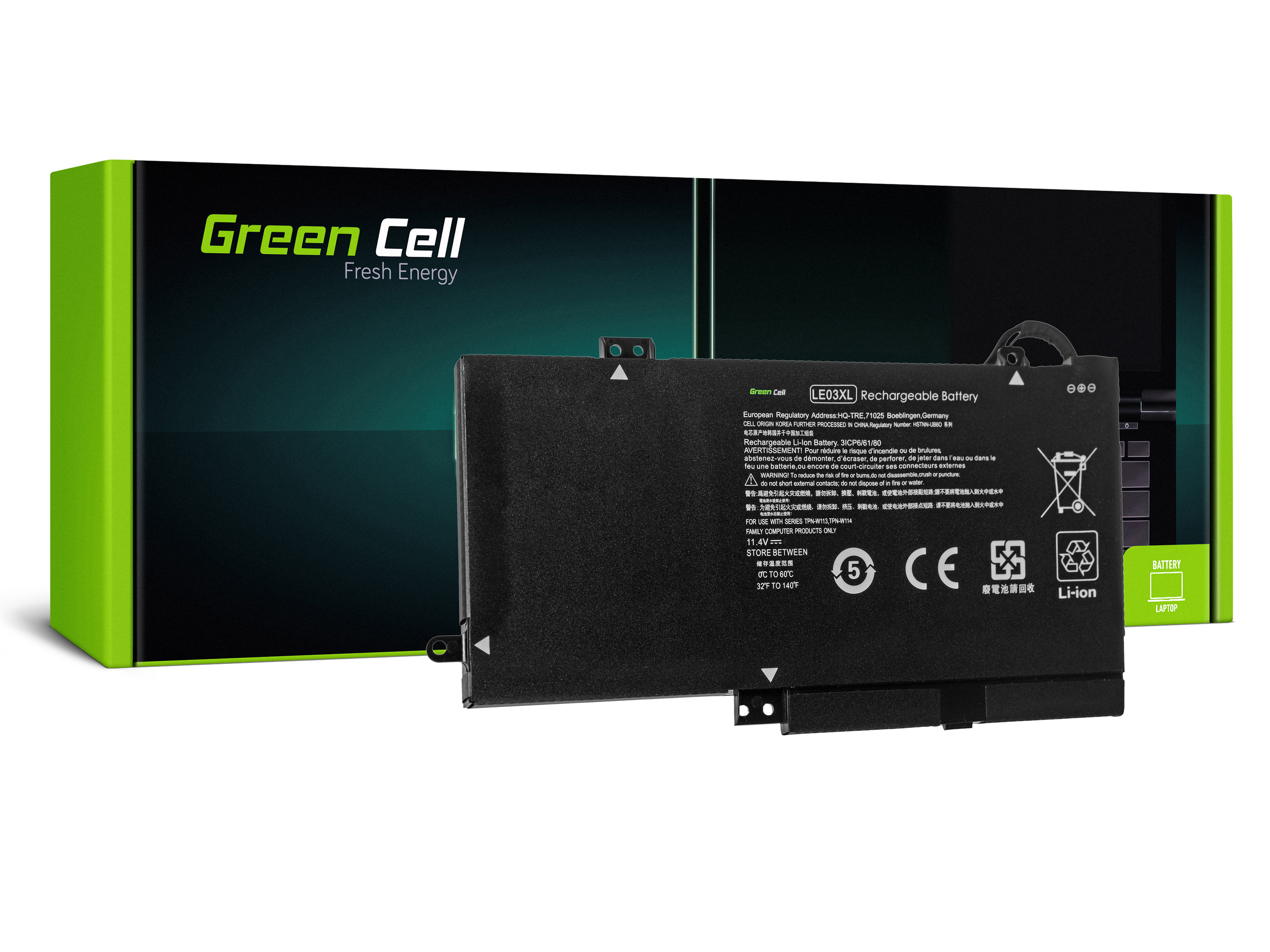 Green Cell HP110 Baterie HP Envy x360 15-W M6-W, HP Pavilion x360 13-S 15-BK 4000mAh Li-Pol