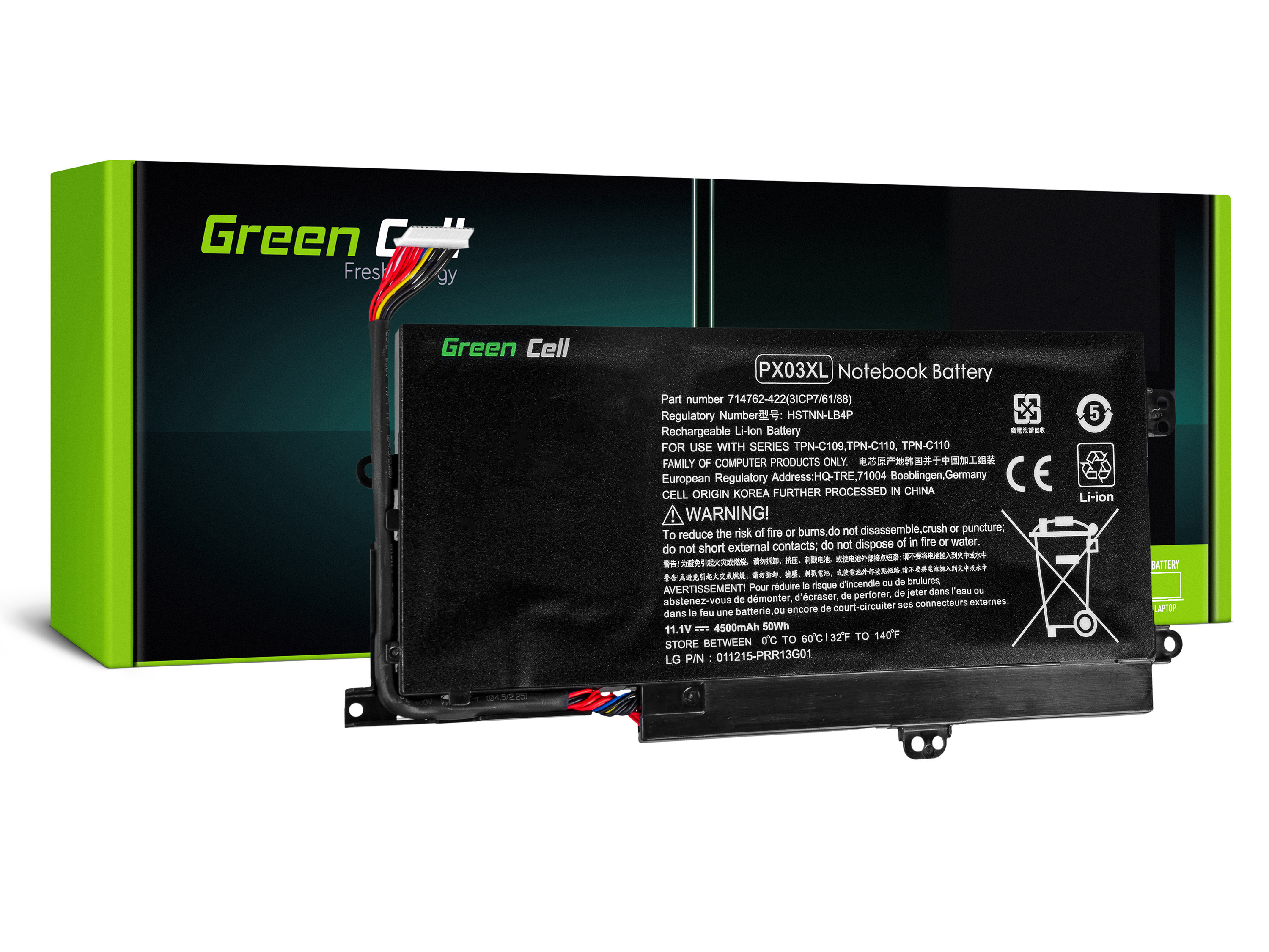 Green Cell HP116 Baterie HP PX03XL HP Envy 14-K M6-K 3400mAh Li-Pol