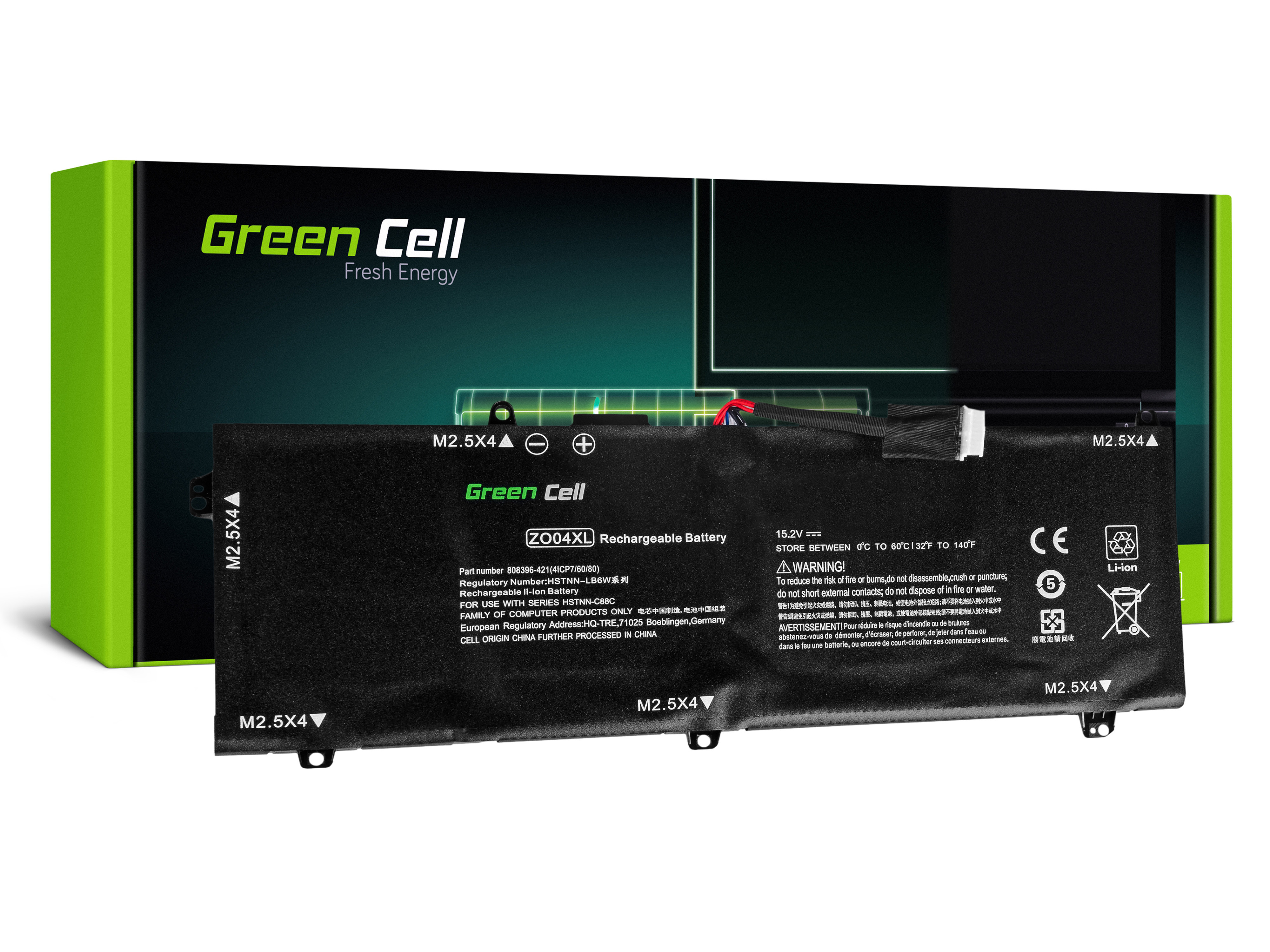 Green Cell HP117 Baterie HP ZBook Studio G3 3400mAh Li-Pol – neoriginální