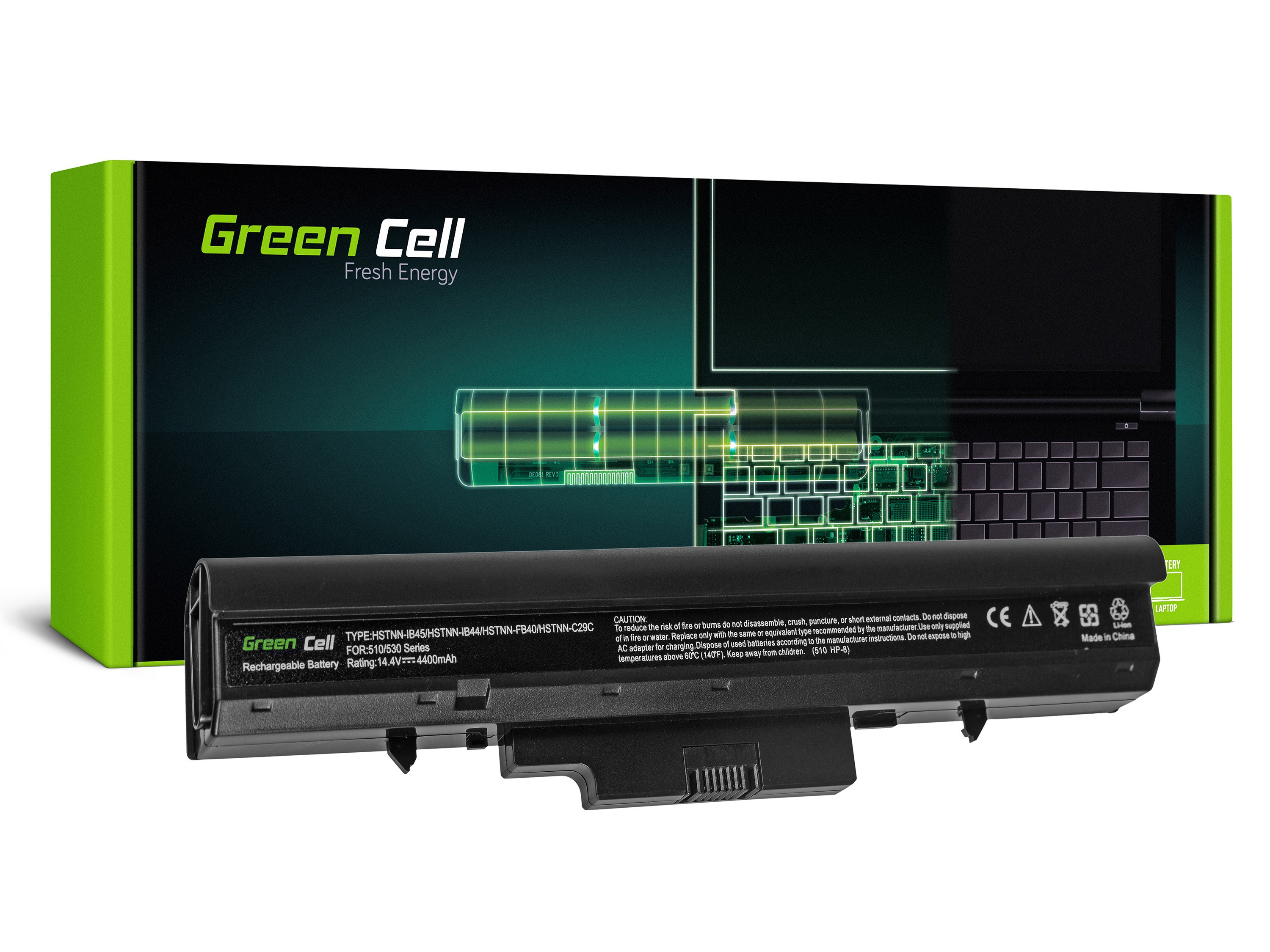 Green Cell HP13 Baterie HP 510 530 HSTNN-FB40 HSTNN-C29C 4400mAh Li-ion