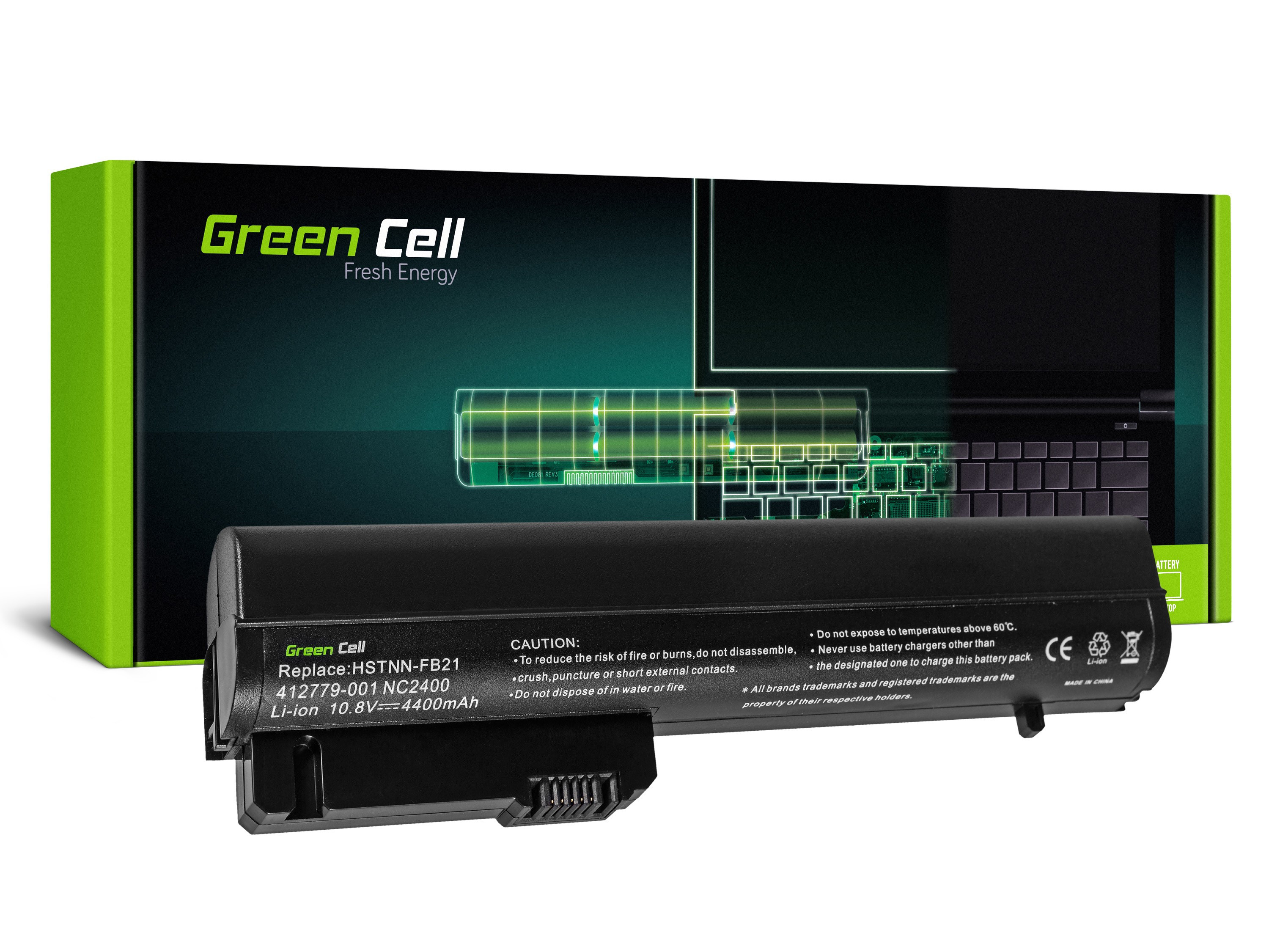 *Green Cell HP49 Baterie HP Compaq 2510p nc2400 2530p 2540p 4400mAh Li-ion
