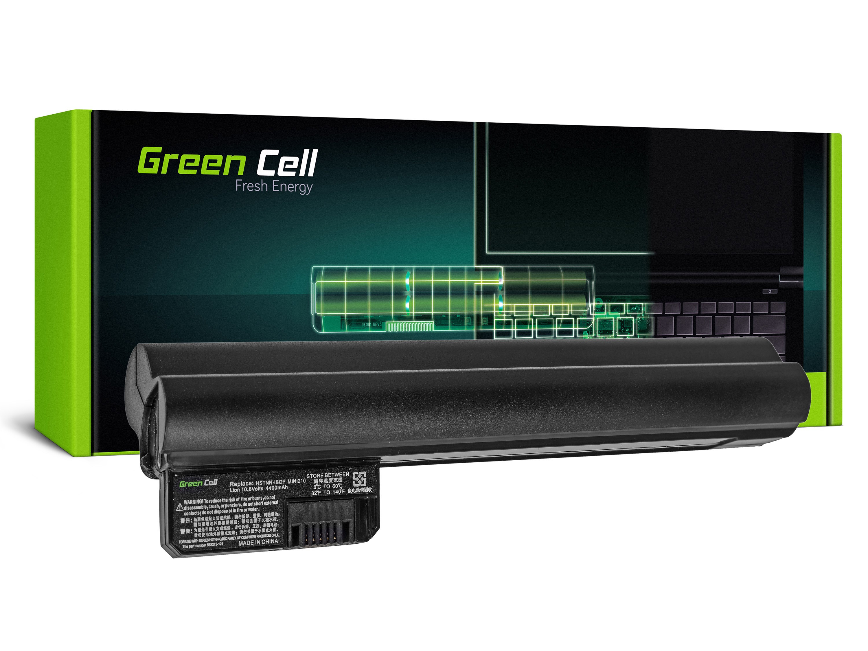 Green Cell HP57 Baterie HP 582213-121, 582213-161, AN06 HP Mini 210-1000 210-1100 4400mAh Li-Ion