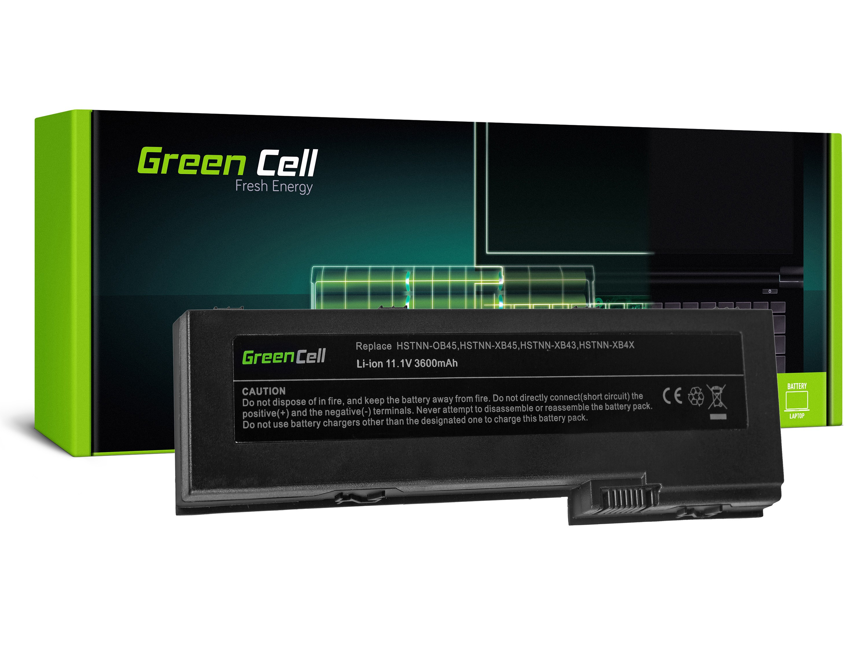 Green Cell HP60 Baterie HP EliteBook 2730p 2740p 2740w 2760p Compaq 2710p 3600mAh Li-Pol