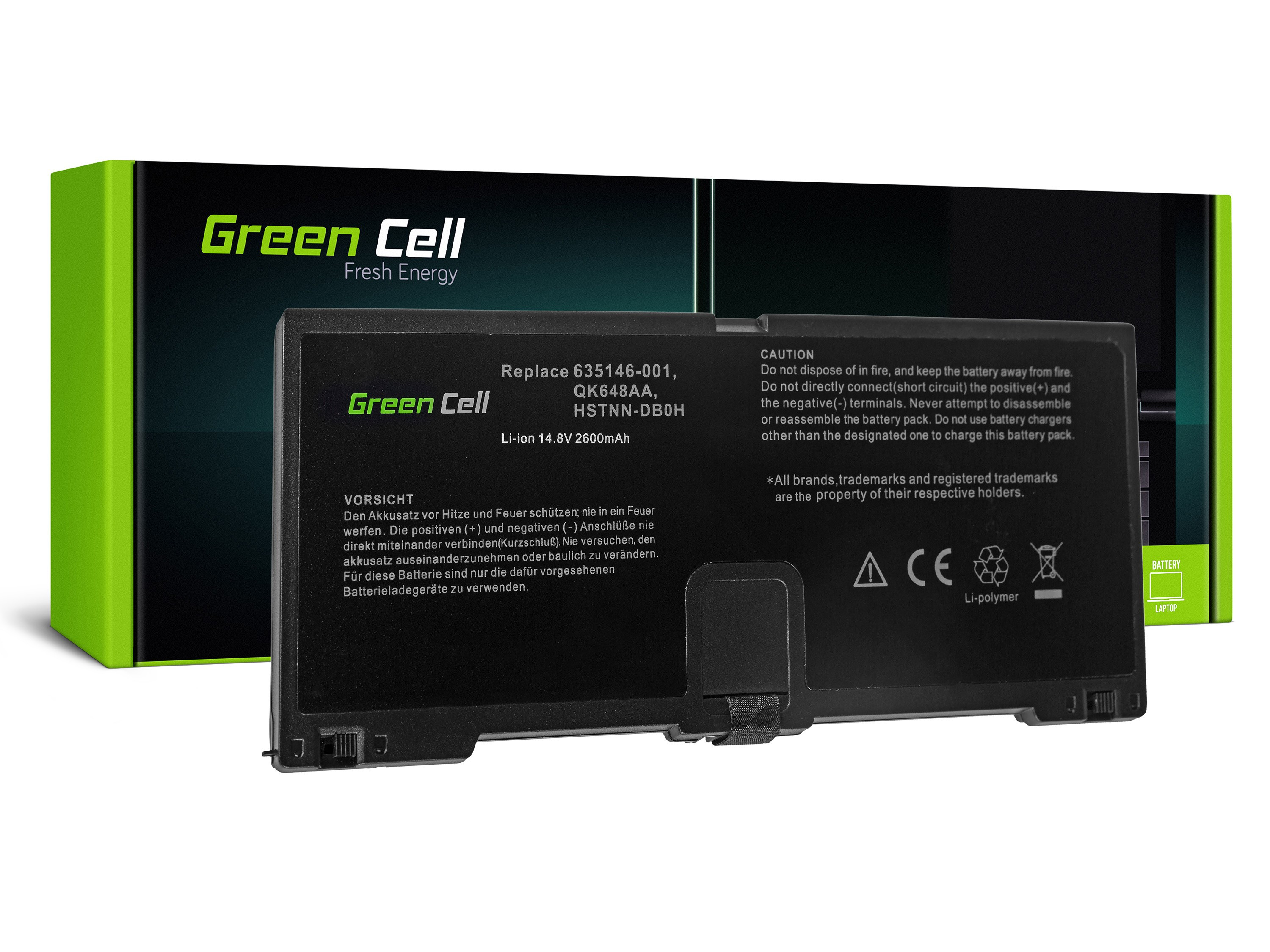 Green Cell HP63 Baterie HP ProBook 5330m 2600mAh Li-Pol