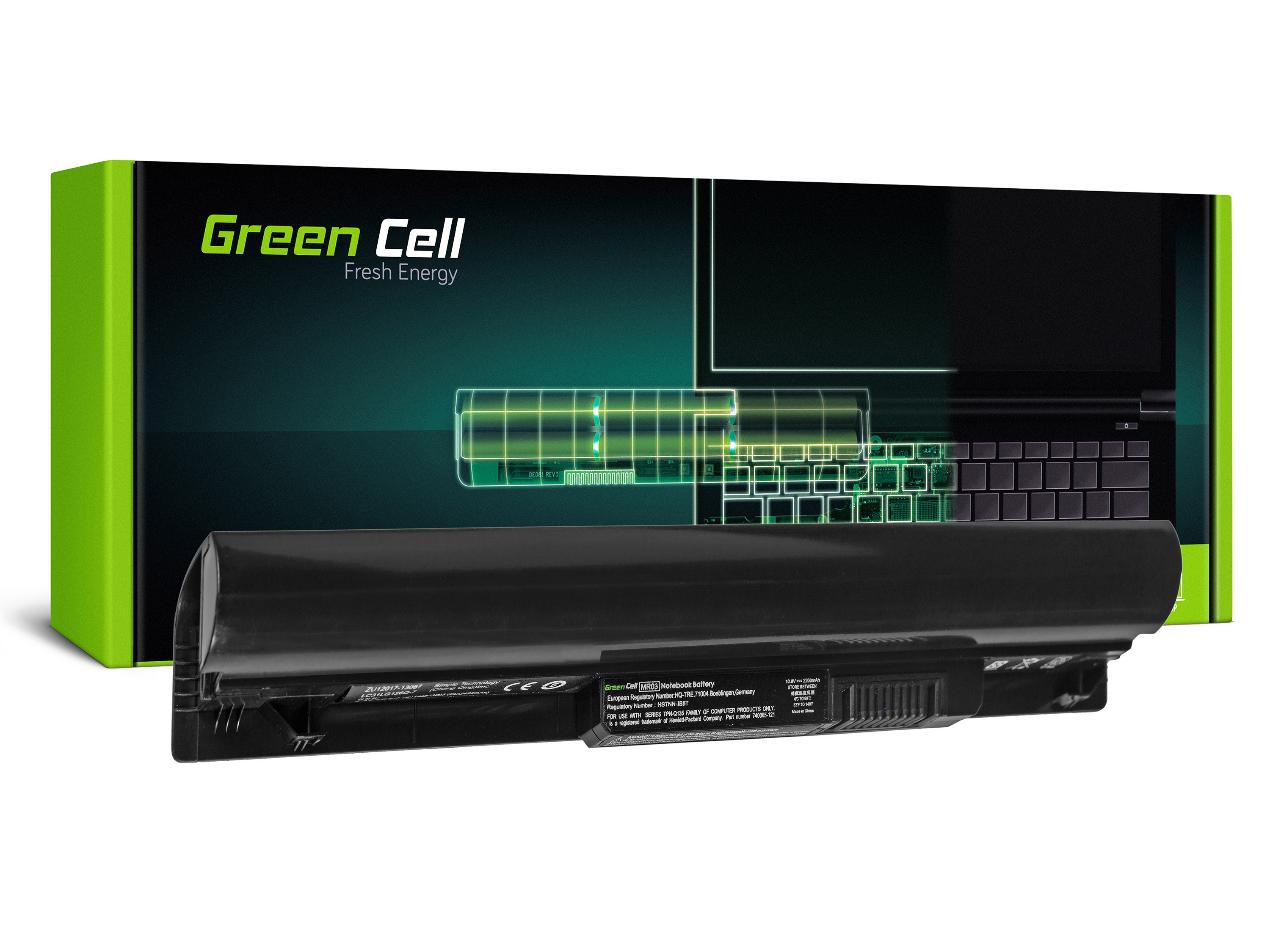 Green Cell Battery MR03 HP Pavilion 10-E 10-E000 10-E000SW (740722-001 HSTNN-IB5T)