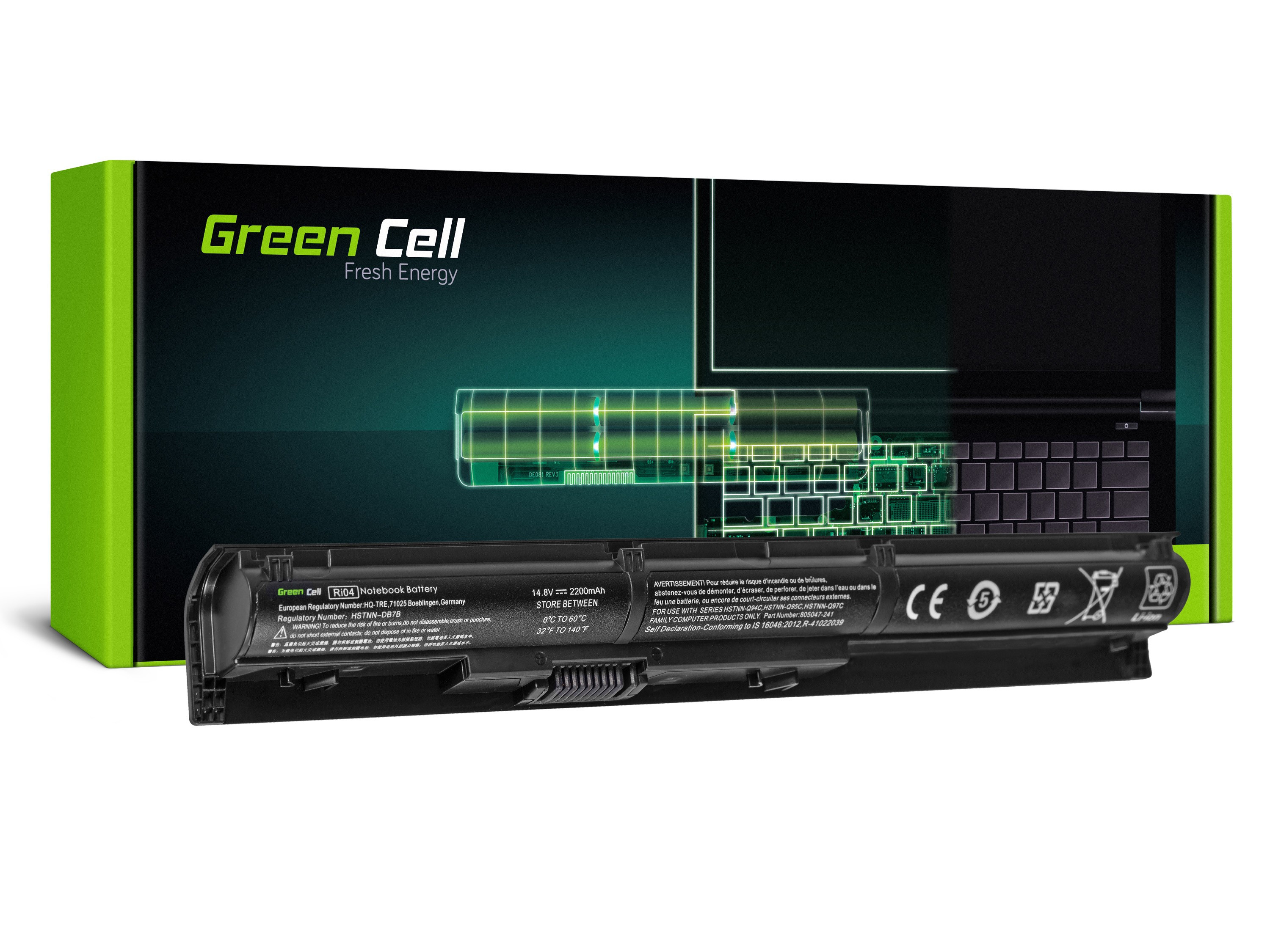 *Green Cell HP96 Baterie HP RI04 805294-001 HP ProBook 450 G3 455 G3 470 G3 2200mAh Li-ion