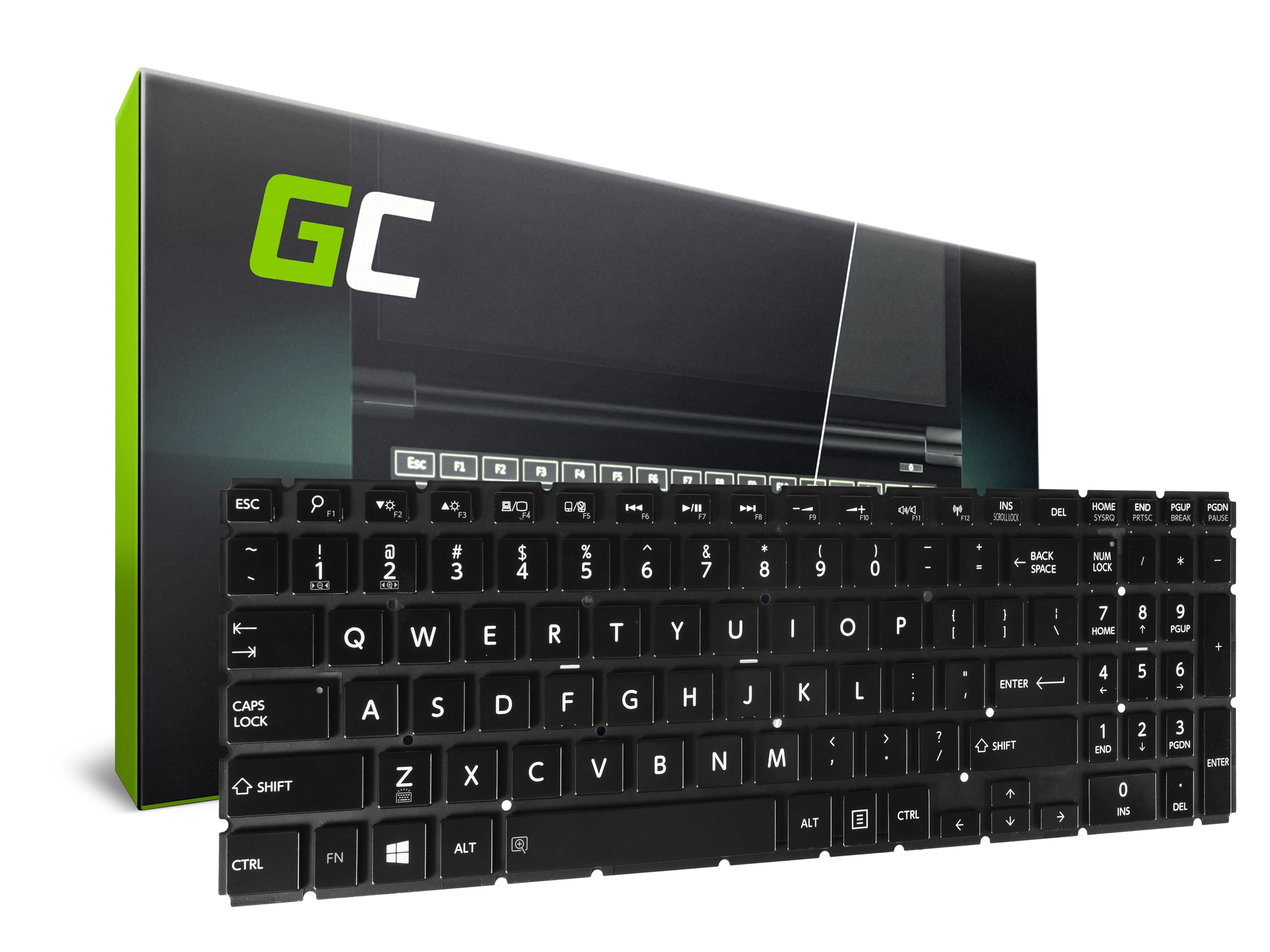 Green Cell Klávesnice pro notebook Toshiba Satellite L50-B L50D-B L50T-B L55-B