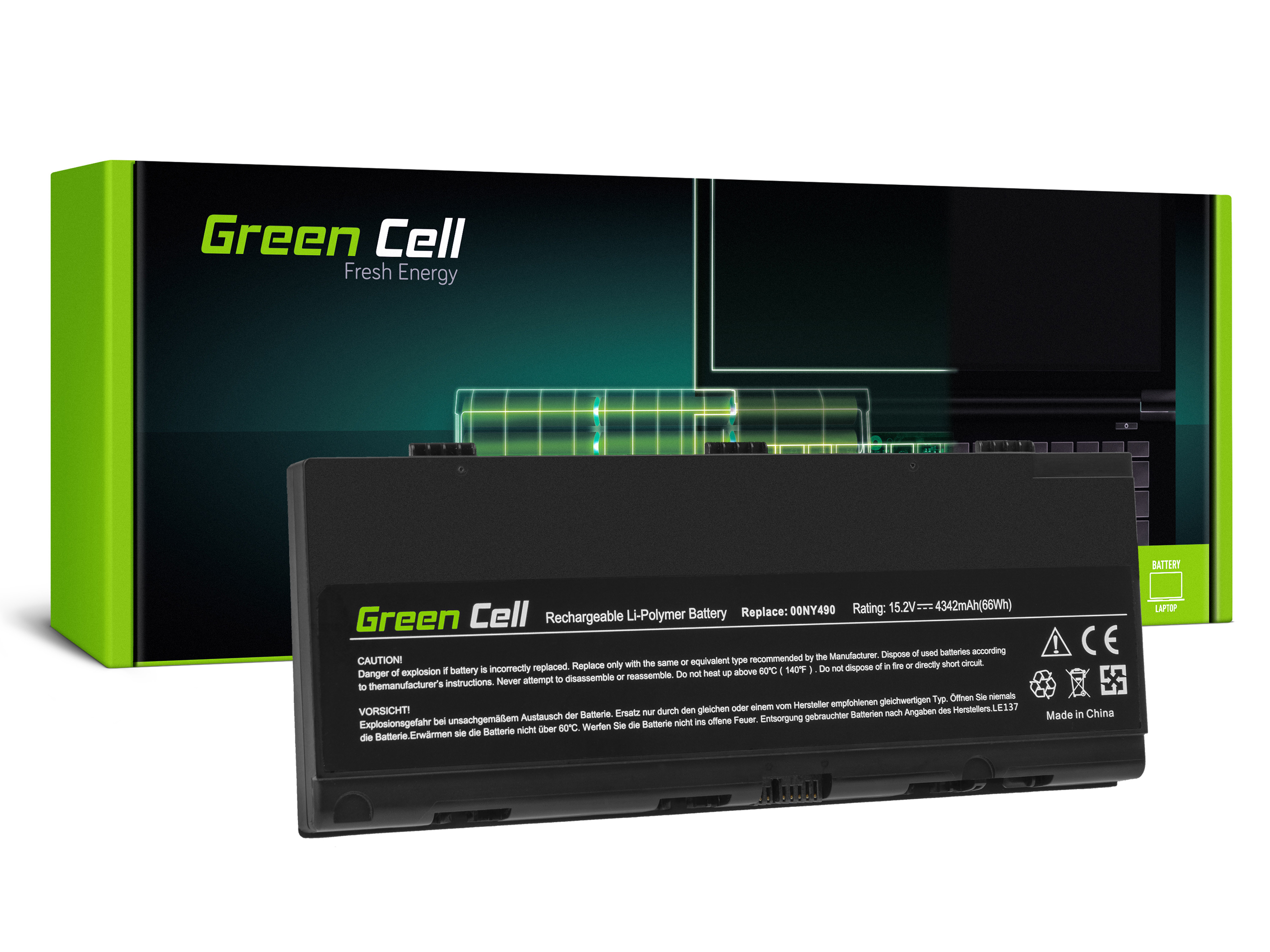 Green Cell LE137 Baterie Lenovo 00NY490 00NY491, Lenovo ThinkPad P50 P51 4342mAh Li-Pol – neoriginální