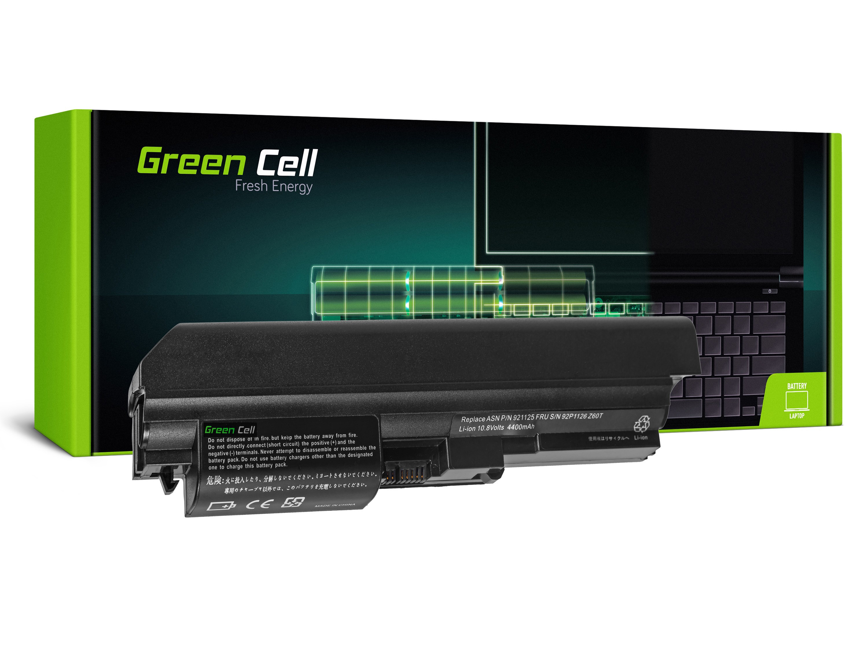 Green Cell LE36 Baterie Lenovo IBM ThinkPad Z60t Z61t Tablet 4400mAh Li-ion