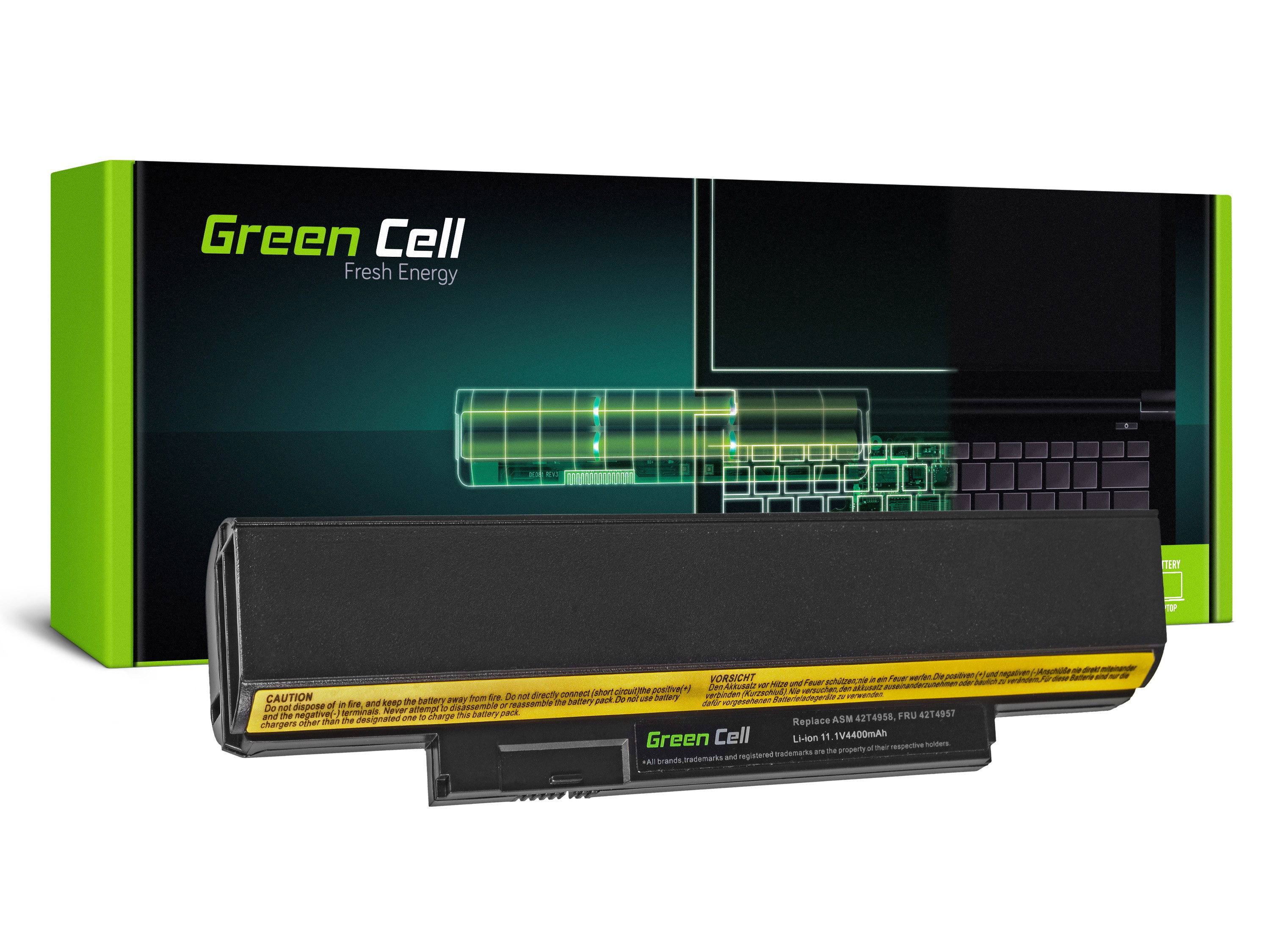 Green Cell LE70 Baterie Lenovo ThinkPad L330 X121e X131e X140e,ThinkPad Edge E120 E125 E130 E135 E320 4400mAh Li-ion